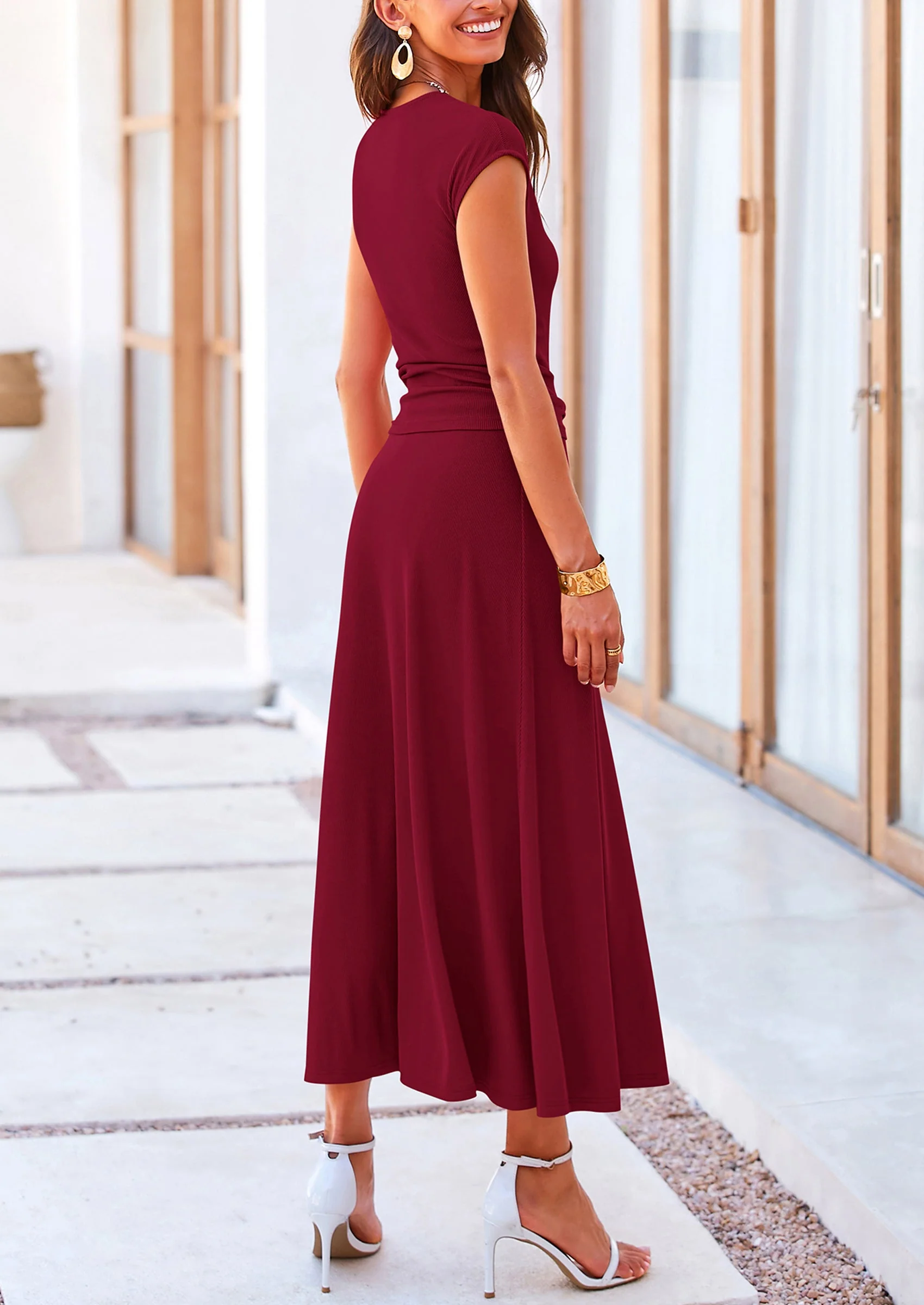 PRETTYGARDEN Summer Two Piece Skirt Set for Women Dressy Casual Knit Matching Travel Spring Vacation Lounge Outfits - Image 24