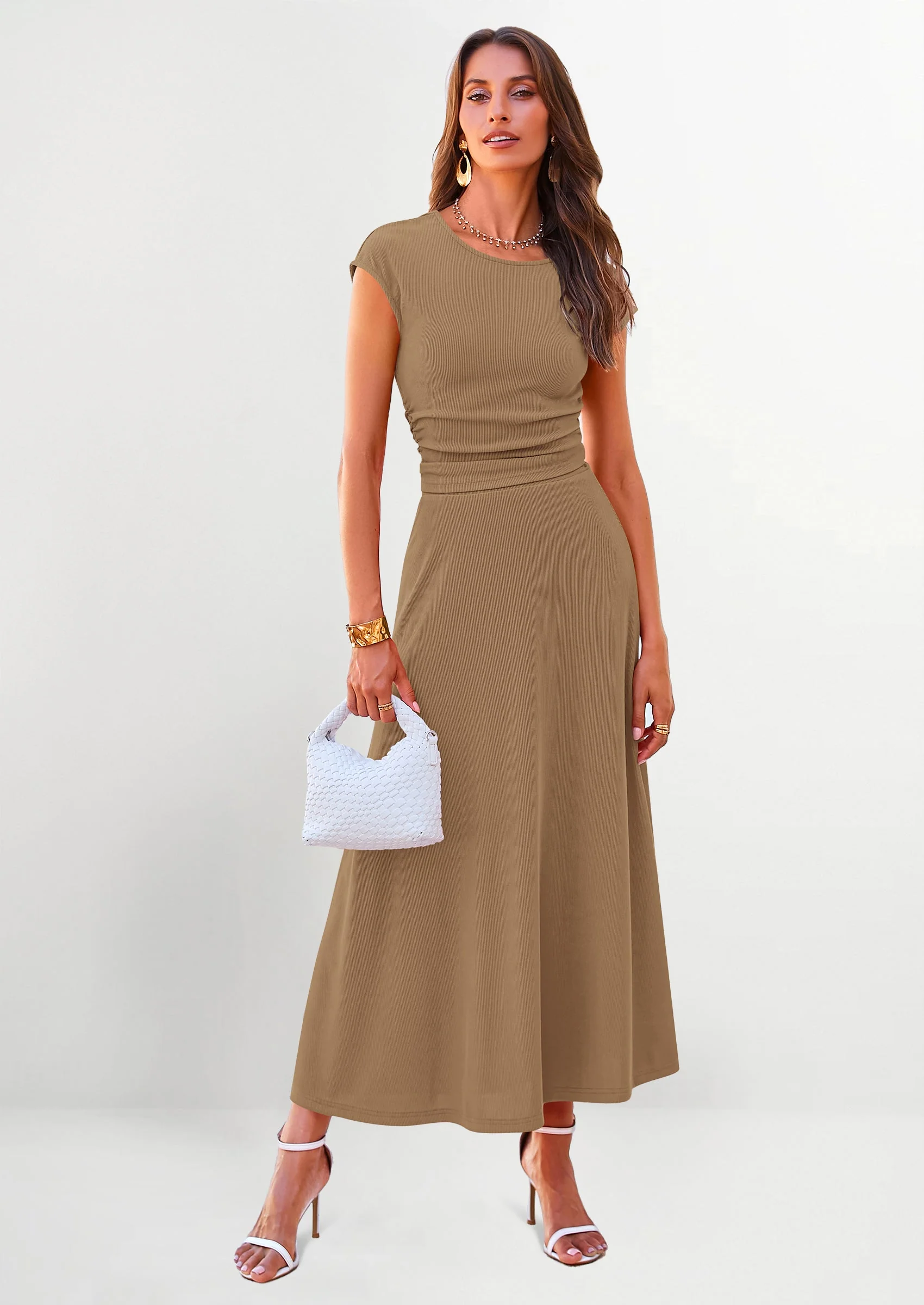 PRETTYGARDEN Summer Two Piece Skirt Set for Women Dressy Casual Knit Matching Travel Spring Vacation Lounge Outfits - Image 78