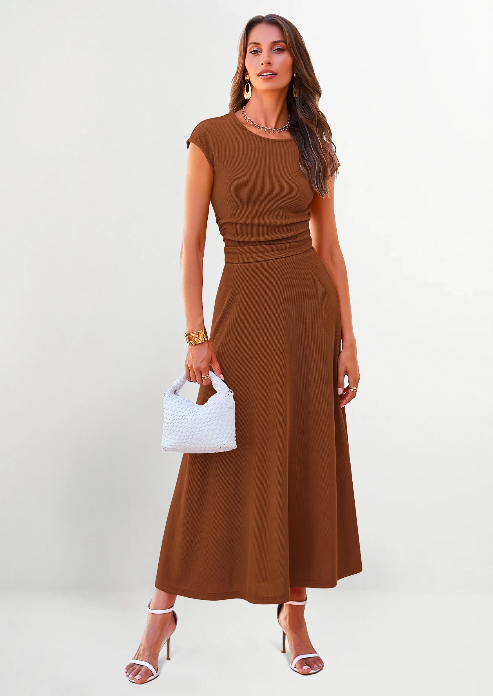 PRETTYGARDEN Summer Two Piece Skirt Set for Women Dressy Casual Knit Matching Travel Spring Vacation Lounge Outfits - Image 92