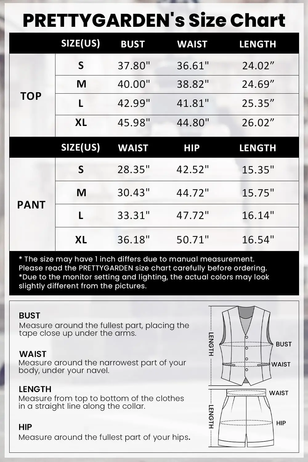 PRETTYGARDEN Women's Summer 2 Piece Outfits Sleeveless Matching Sets Button Down V Neck Vest Waistcoat and Pockets Shorts - Image 8