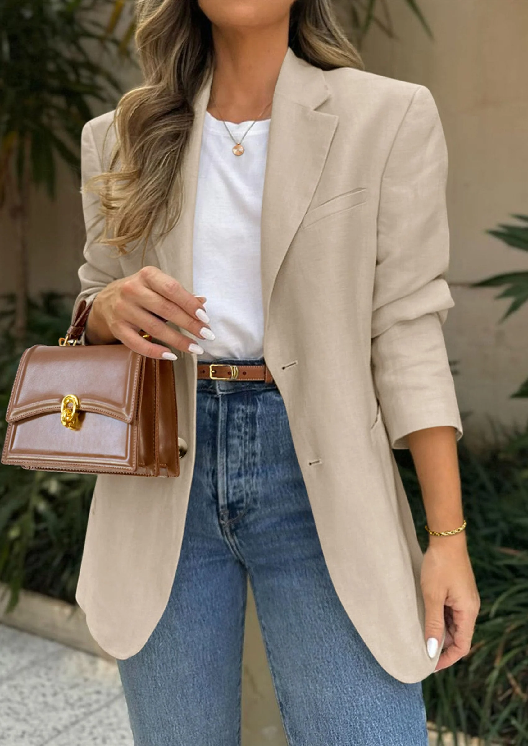 PRETTYGARDEN Blazers for Women Business Casual Long Sleeve Lapel Open Front Suit Jacket Work Blazer with Pockets - Image 10