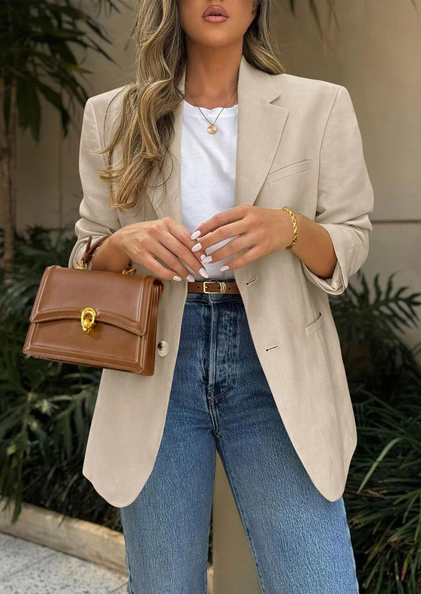 PRETTYGARDEN Blazers for Women Business Casual Long Sleeve Lapel Open Front Suit Jacket Work Blazer with Pockets - Image 11