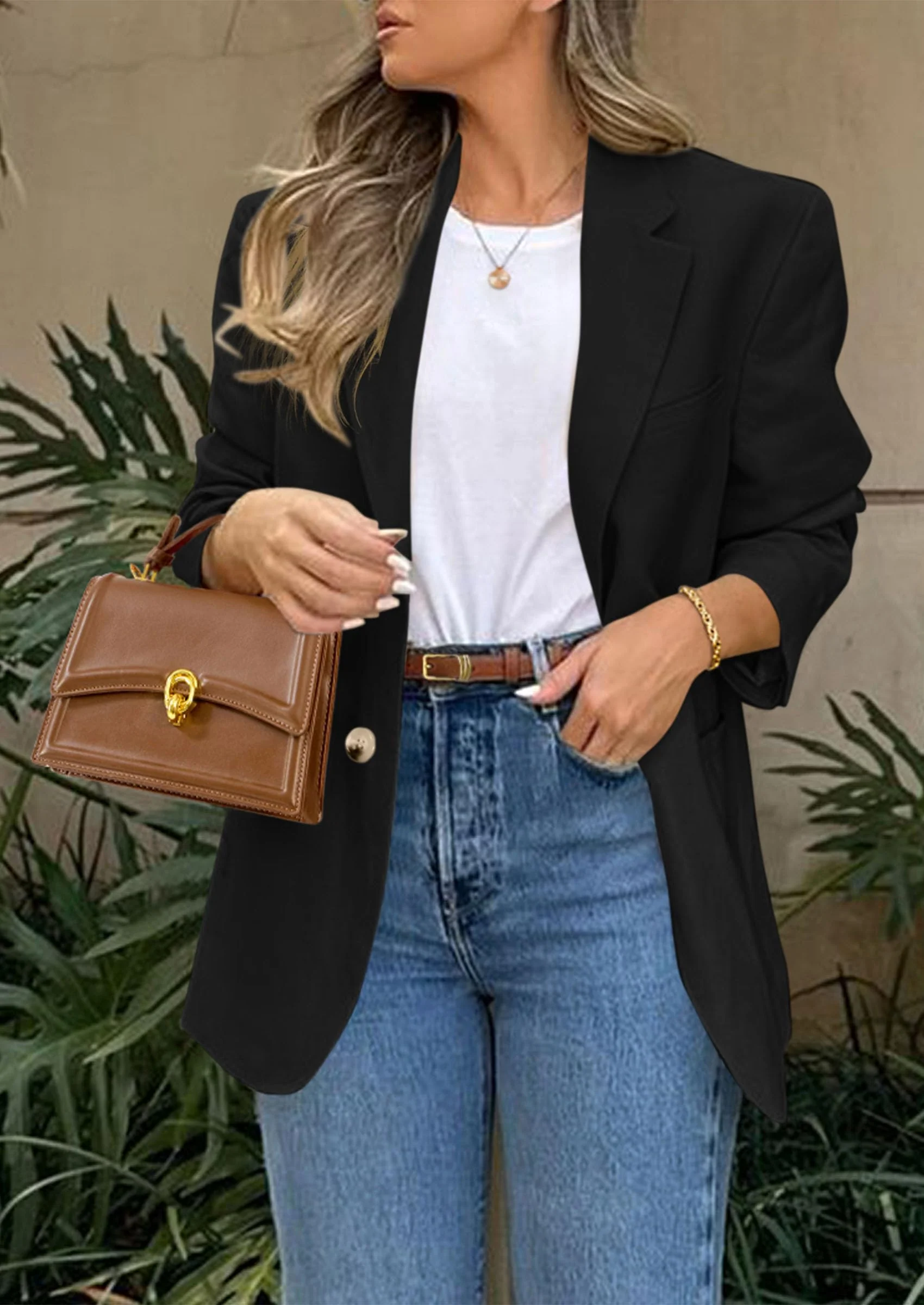 PRETTYGARDEN Blazers for Women Business Casual Long Sleeve Lapel Open Front Suit Jacket Work Blazer with Pockets - Image 13