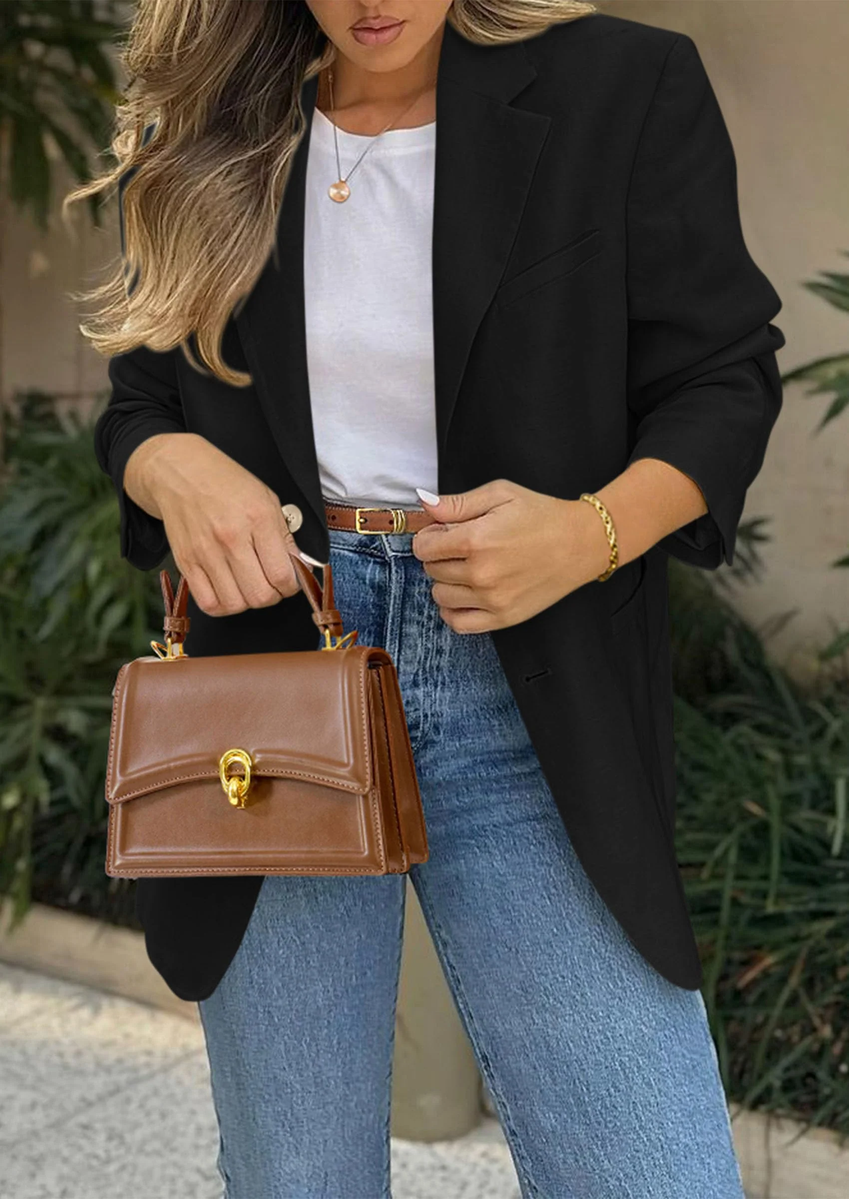 PRETTYGARDEN Blazers for Women Business Casual Long Sleeve Lapel Open Front Suit Jacket Work Blazer with Pockets - Image 14