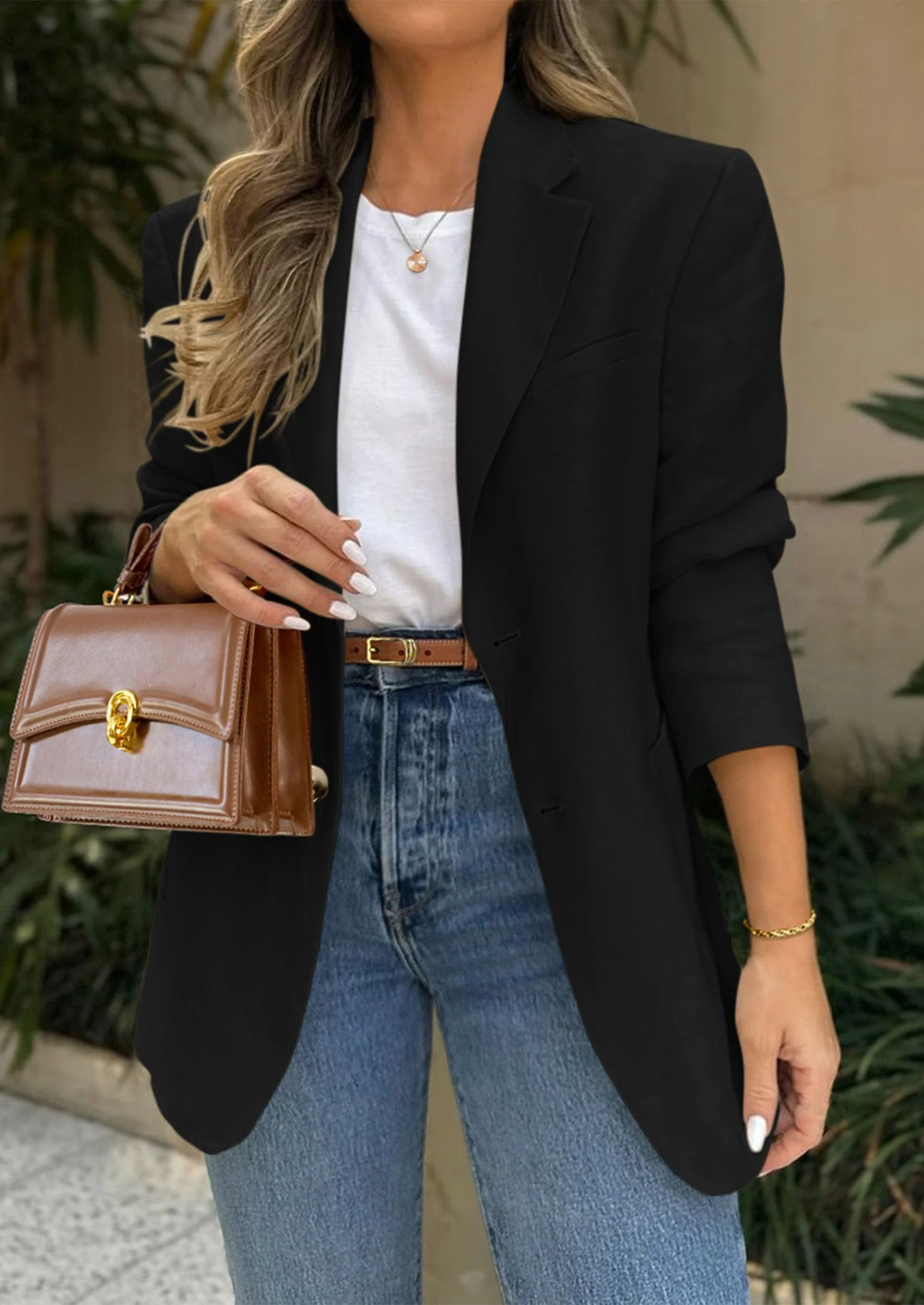 PRETTYGARDEN Blazers for Women Business Casual Long Sleeve Lapel Open Front Suit Jacket Work Blazer with Pockets - Image 15