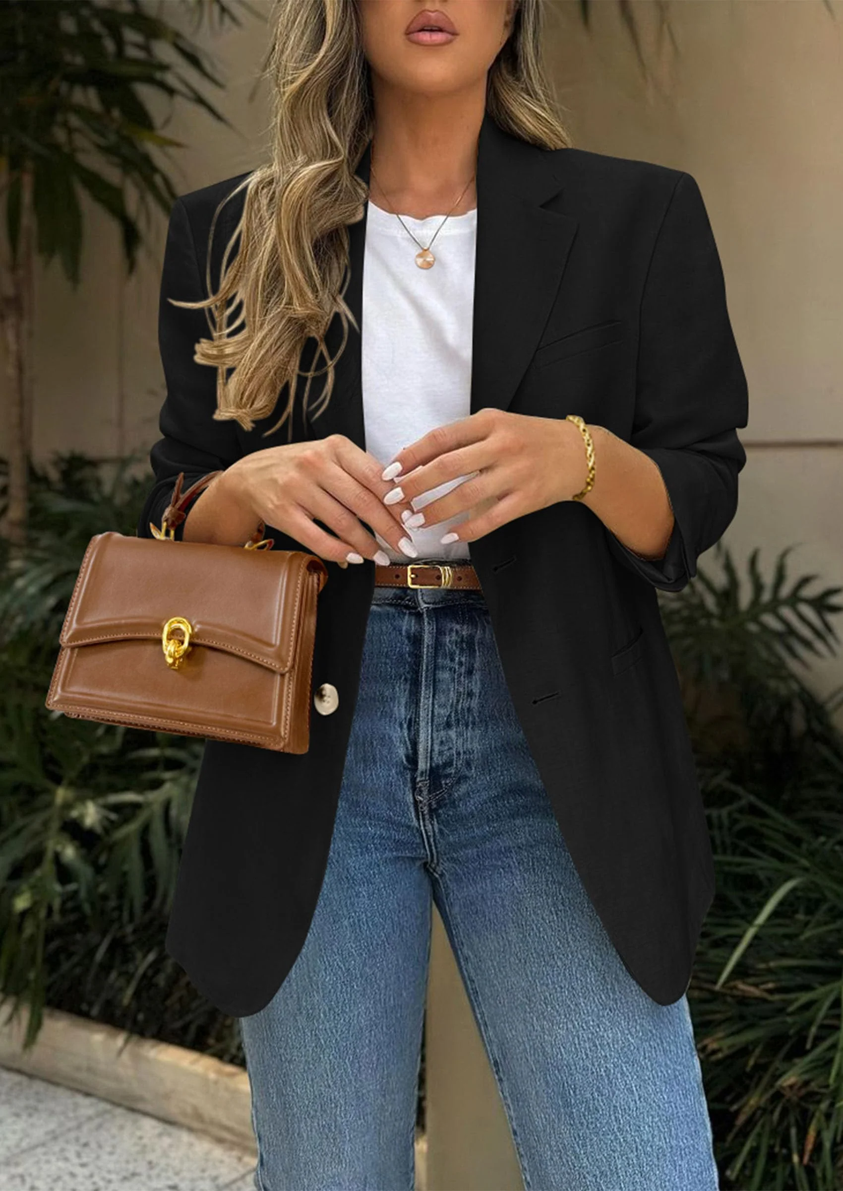 PRETTYGARDEN Blazers for Women Business Casual Long Sleeve Lapel Open Front Suit Jacket Work Blazer with Pockets - Image 16