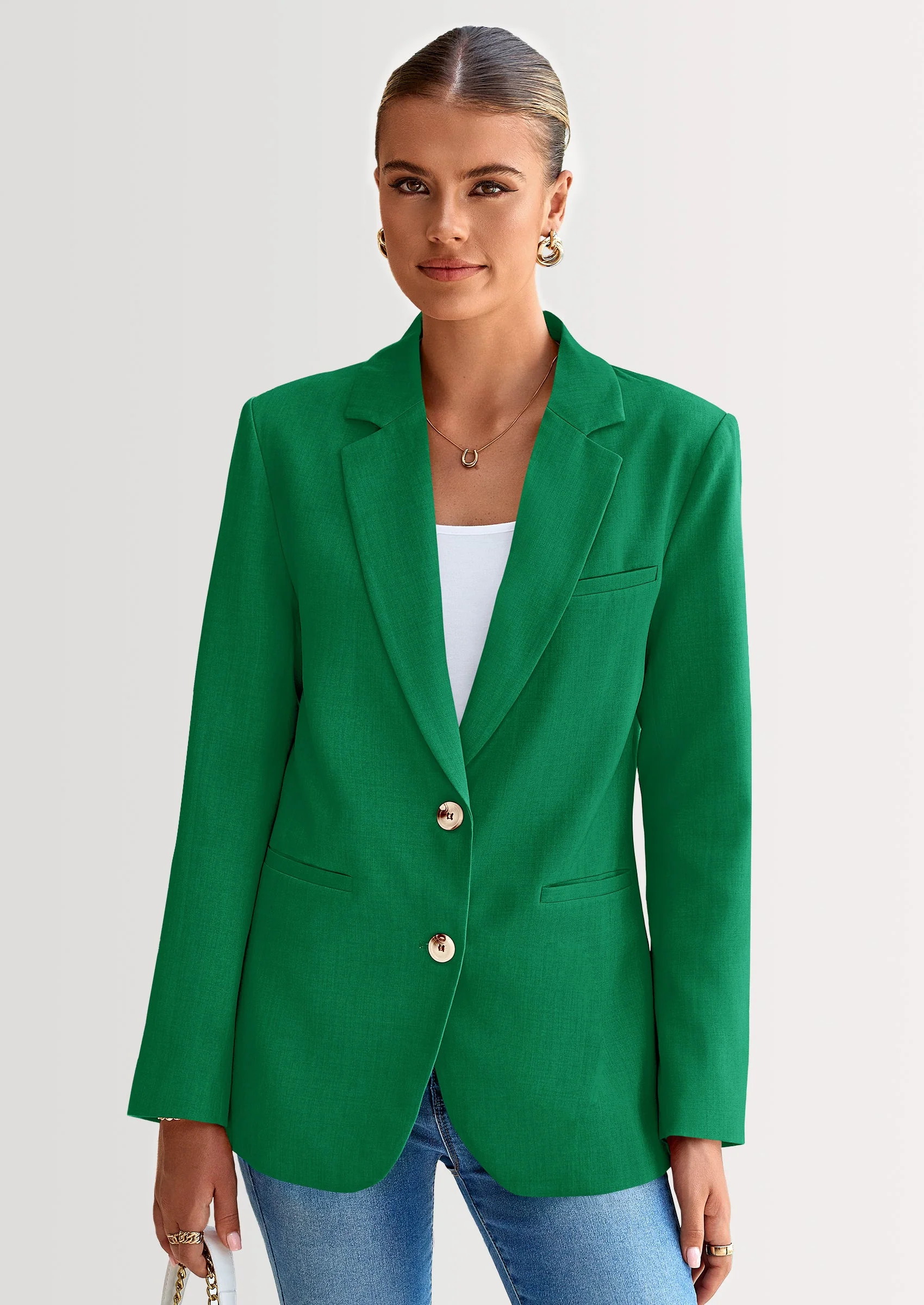 PRETTYGARDEN Blazers for Women Business Casual Long Sleeve Lapel Open Front Suit Jacket Work Blazer with Pockets - Image 22