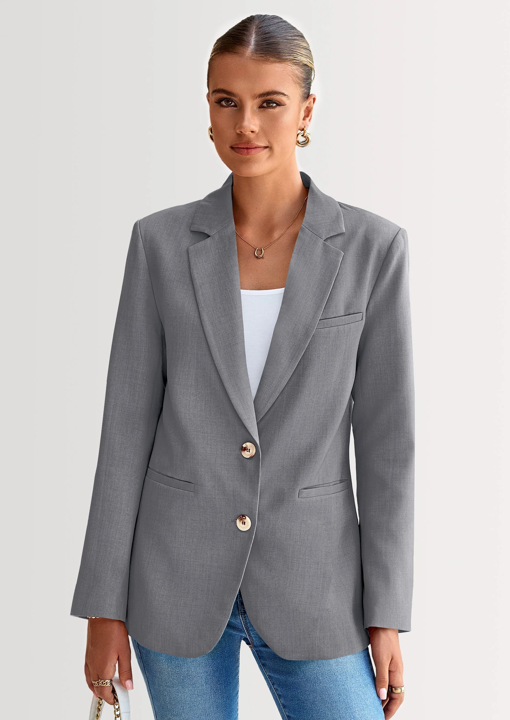 PRETTYGARDEN Blazers for Women Business Casual Long Sleeve Lapel Open Front Suit Jacket Work Blazer with Pockets - Image 27