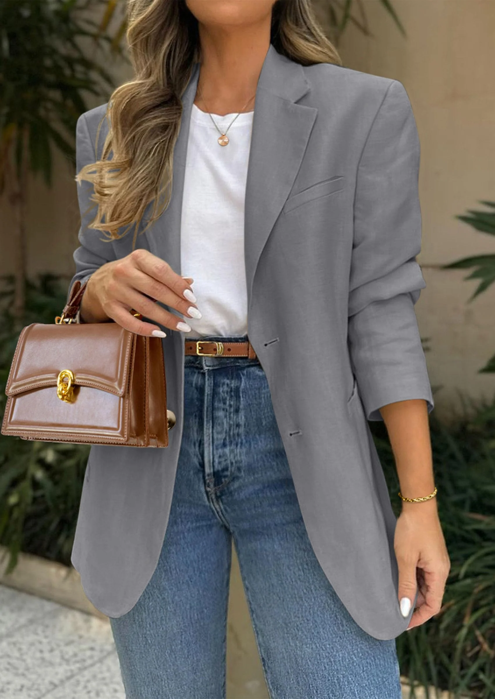 PRETTYGARDEN Blazers for Women Business Casual Long Sleeve Lapel Open Front Suit Jacket Work Blazer with Pockets - Image 30