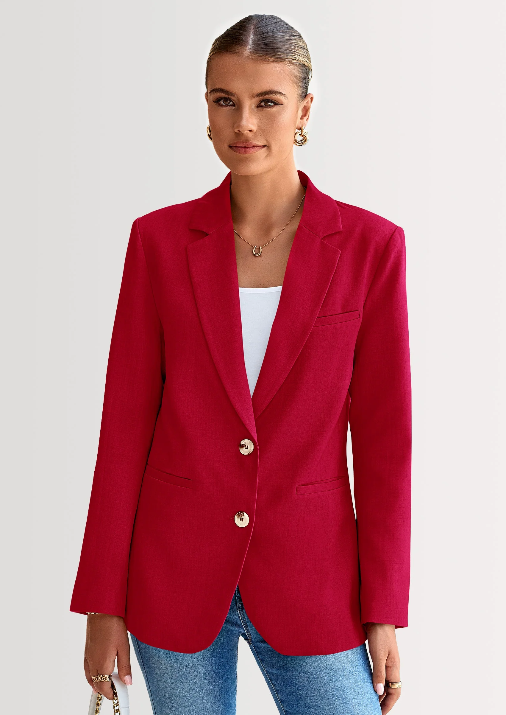PRETTYGARDEN Blazers for Women Business Casual Long Sleeve Lapel Open Front Suit Jacket Work Blazer with Pockets - Image 37
