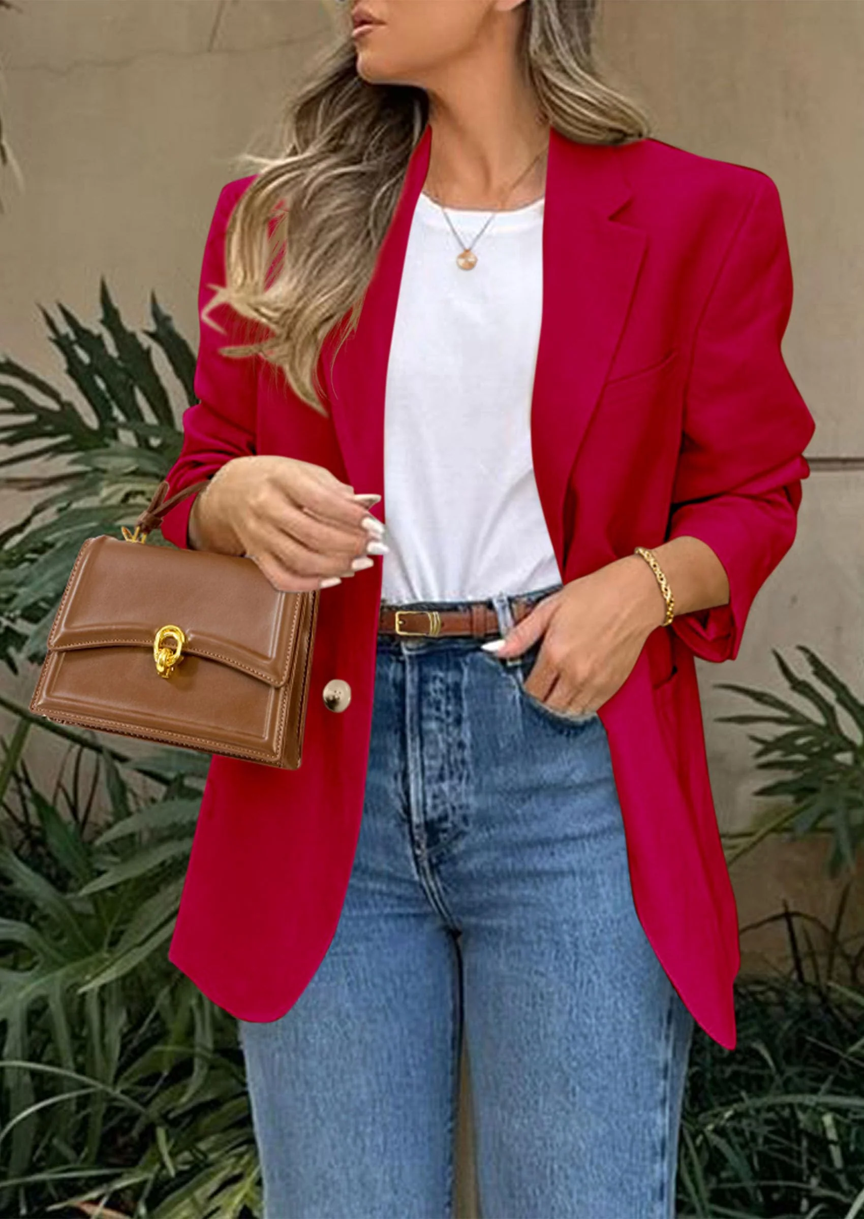 PRETTYGARDEN Blazers for Women Business Casual Long Sleeve Lapel Open Front Suit Jacket Work Blazer with Pockets - Image 38