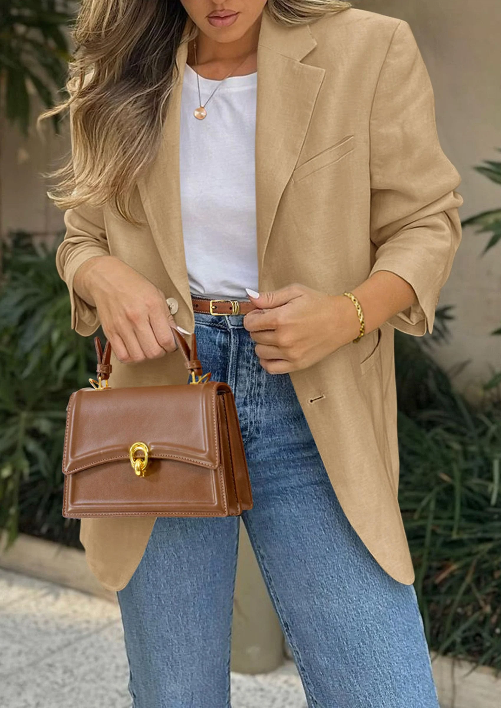 PRETTYGARDEN Blazers for Women Business Casual Long Sleeve Lapel Open Front Suit Jacket Work Blazer with Pockets - Image 4