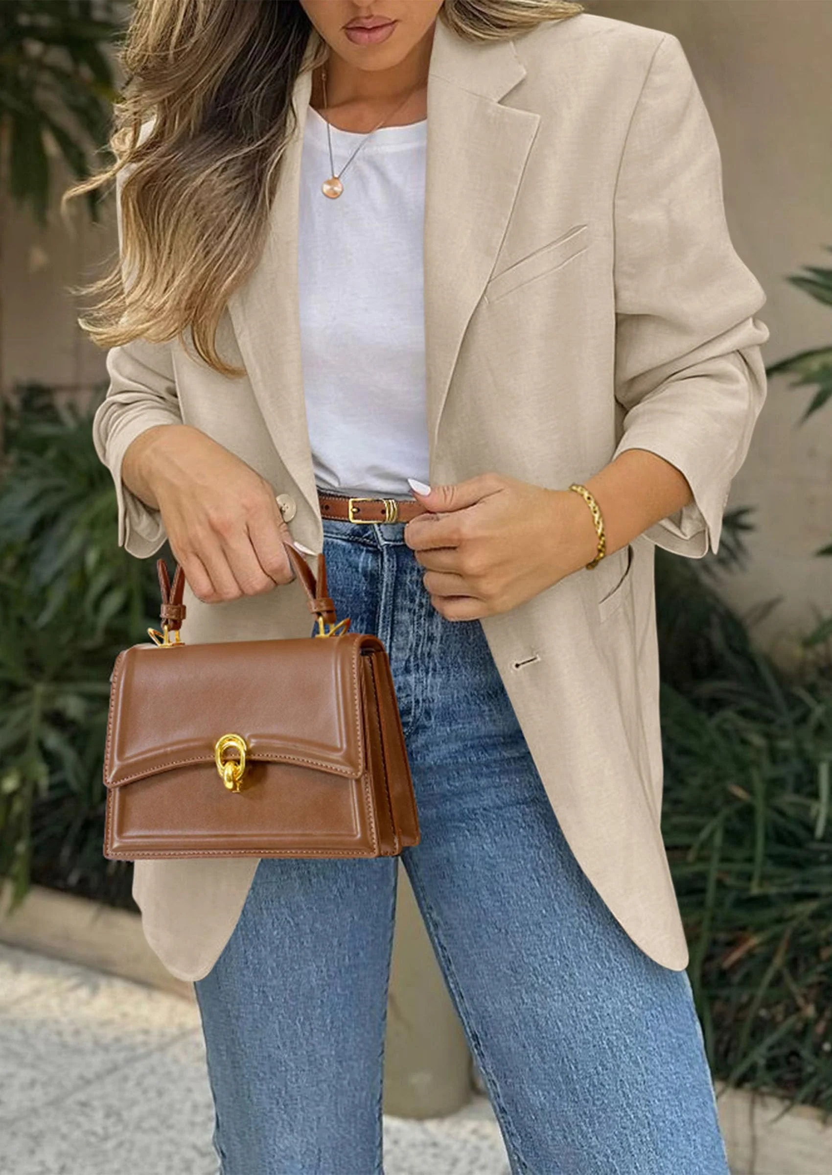 PRETTYGARDEN Blazers for Women Business Casual Long Sleeve Lapel Open Front Suit Jacket Work Blazer with Pockets - Image 9