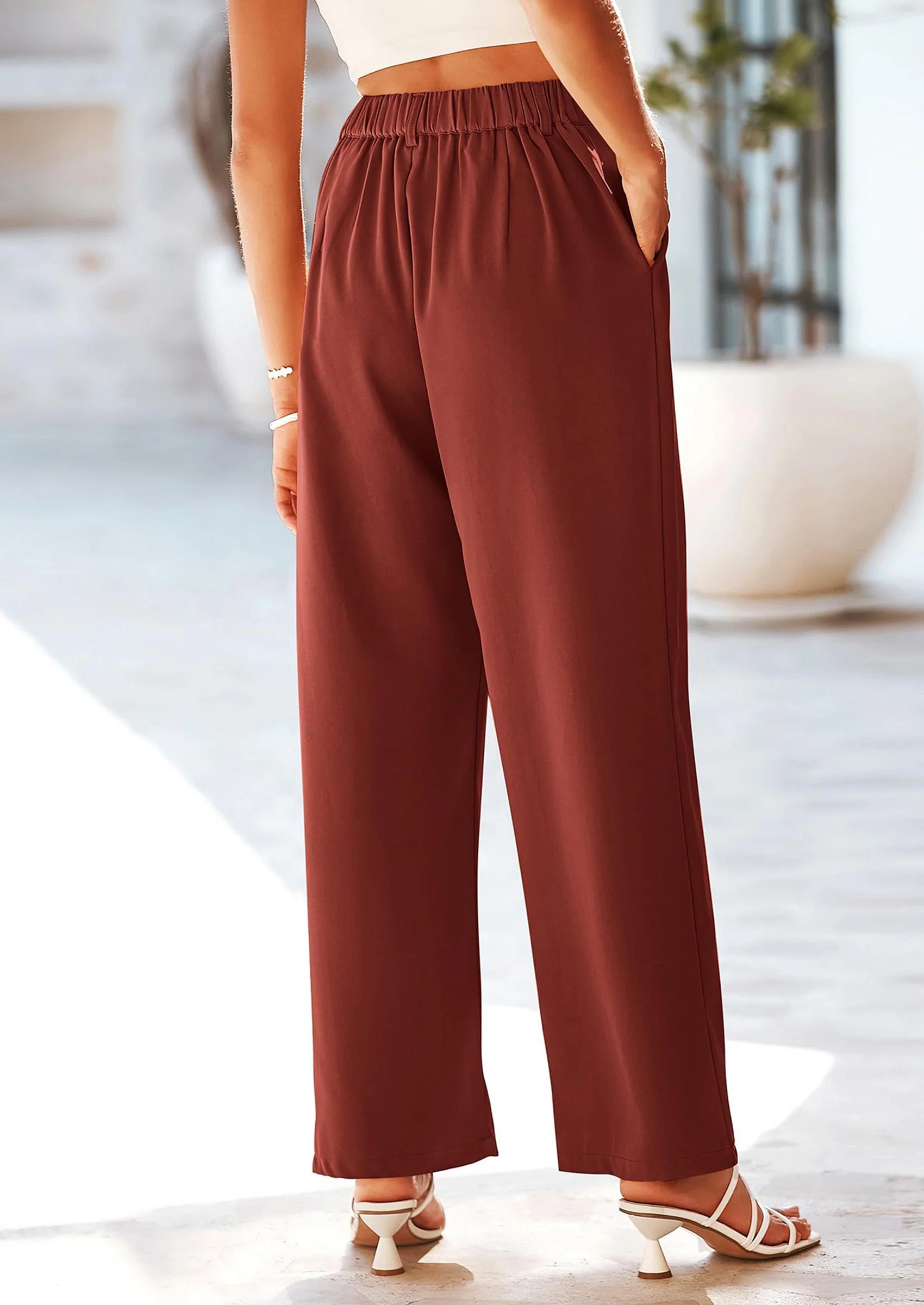 PRETTYGARDEN Wide Leg Pants for Women Trendy Fall High Waisted Business Casual Outfits Work Pant Trousers - Image 42