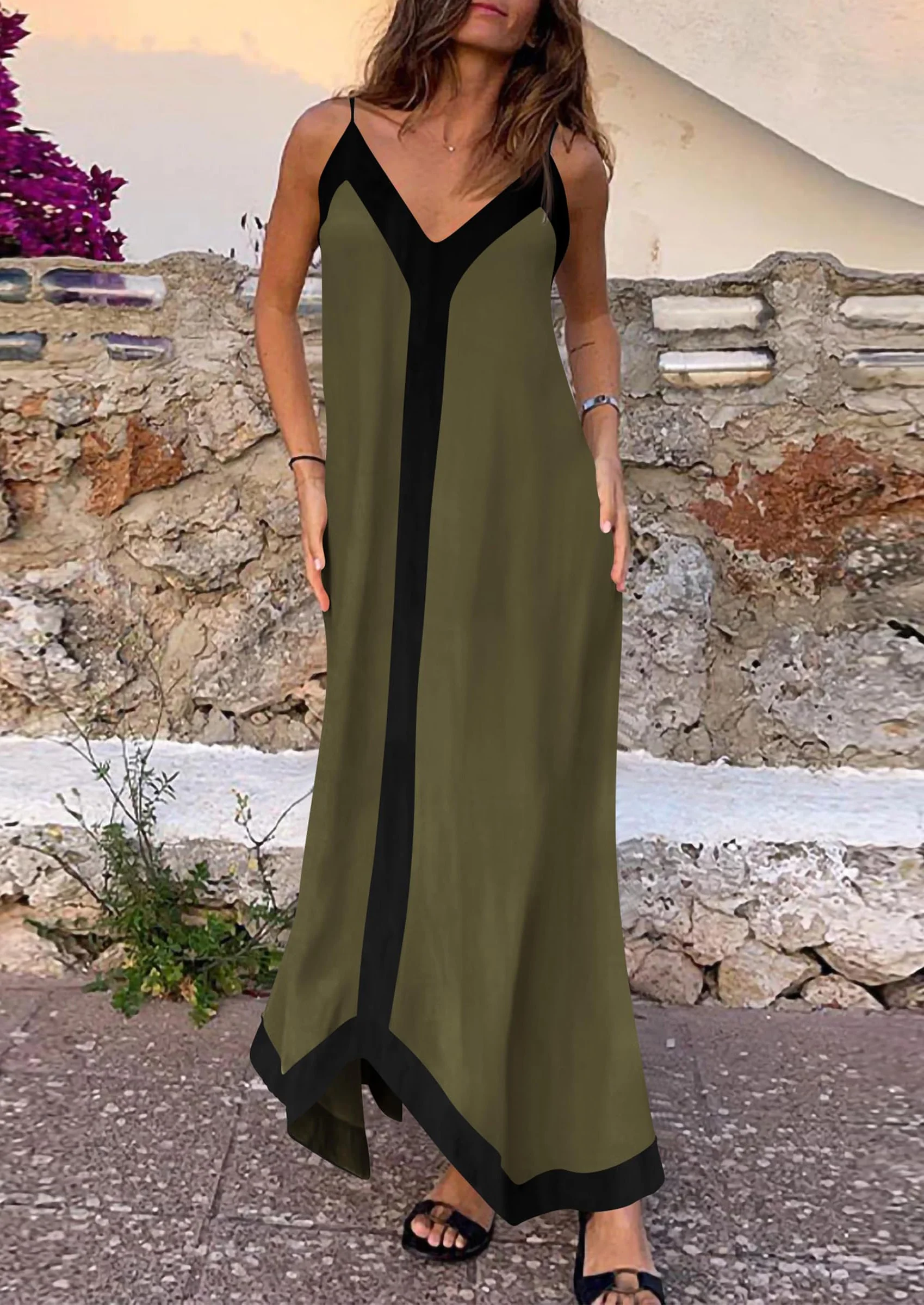 PRETTYGARDEN Women's Flowy Maxi Dress Summer Sleeveless V Neck Spaghetti Strap Elegant Wedding Party Dresses - Image 10