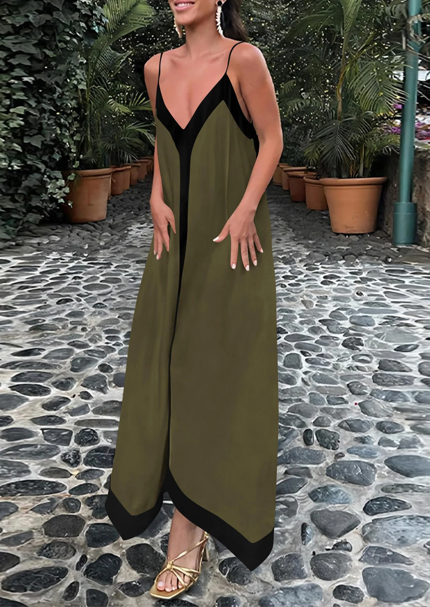 PRETTYGARDEN Women's Flowy Maxi Dress Summer Sleeveless V Neck Spaghetti Strap Elegant Wedding Party Dresses - Image 12