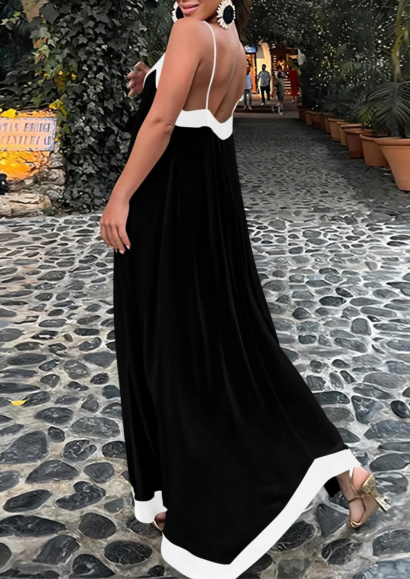 PRETTYGARDEN Women's Flowy Maxi Dress Summer Sleeveless V Neck Spaghetti Strap Elegant Wedding Party Dresses - Image 15