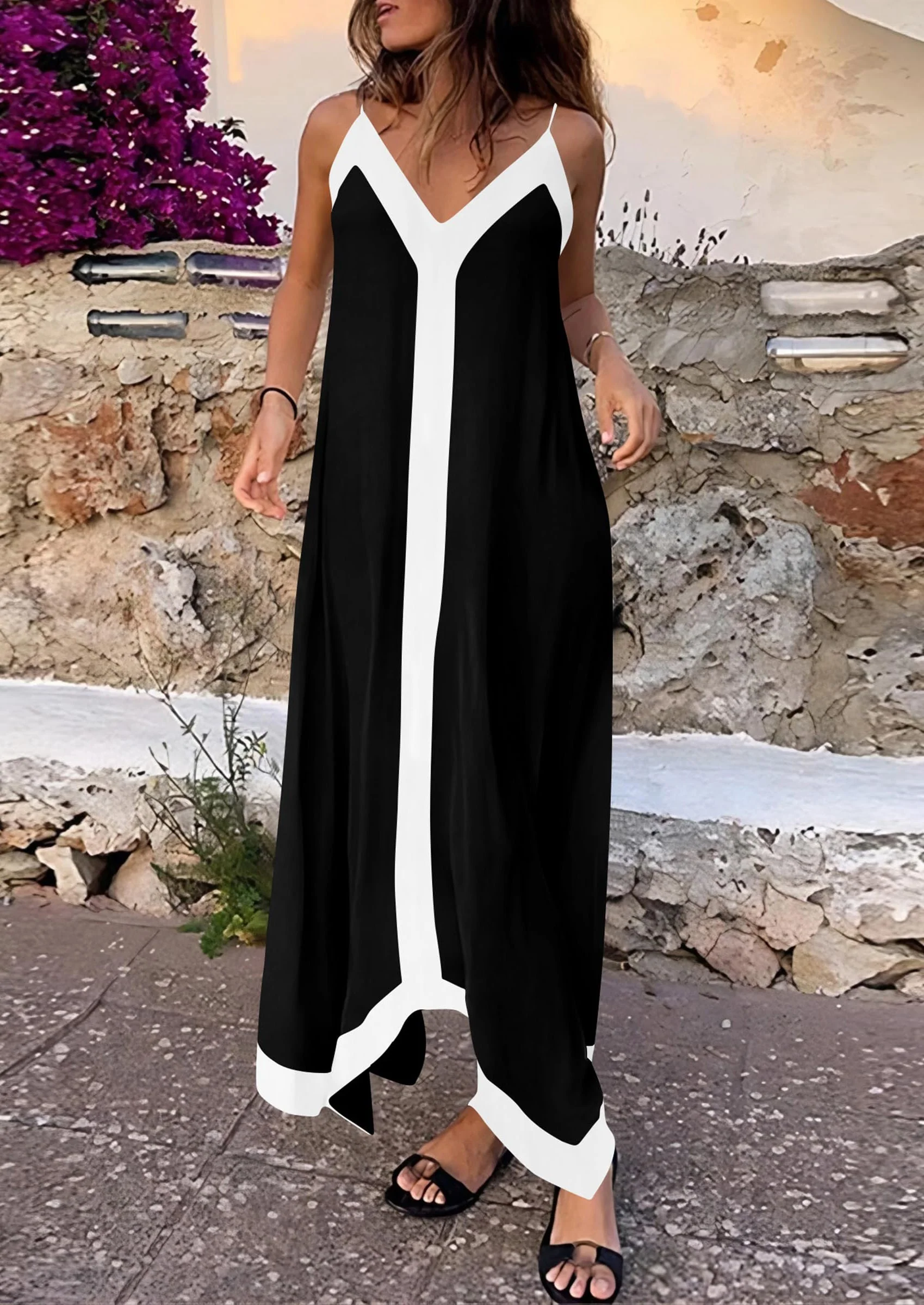 PRETTYGARDEN Women's Flowy Maxi Dress Summer Sleeveless V Neck Spaghetti Strap Elegant Wedding Party Dresses - Image 17