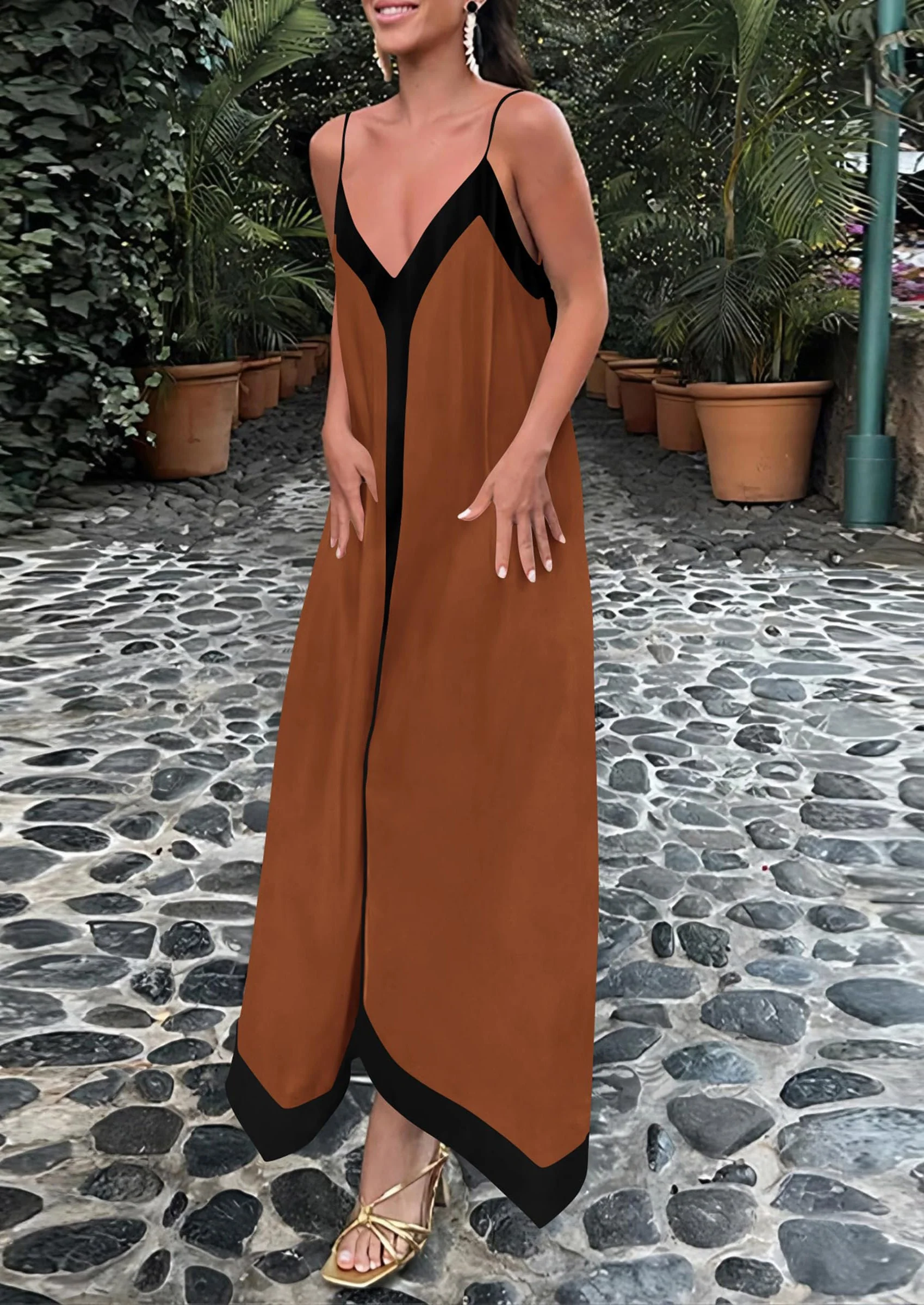 PRETTYGARDEN Women's Flowy Maxi Dress Summer Sleeveless V Neck Spaghetti Strap Elegant Wedding Party Dresses - Image 20