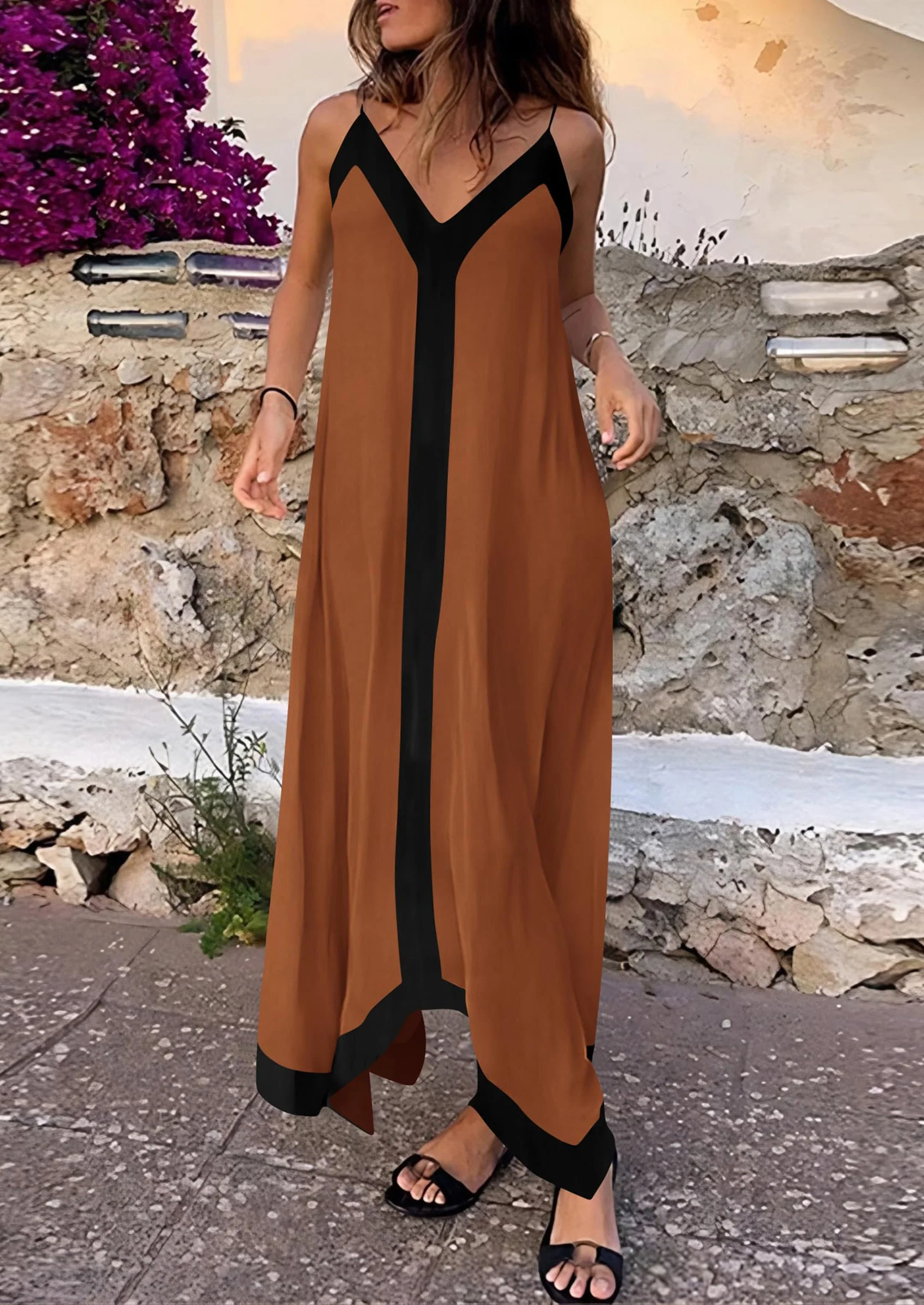 PRETTYGARDEN Women's Flowy Maxi Dress Summer Sleeveless V Neck Spaghetti Strap Elegant Wedding Party Dresses - Image 22