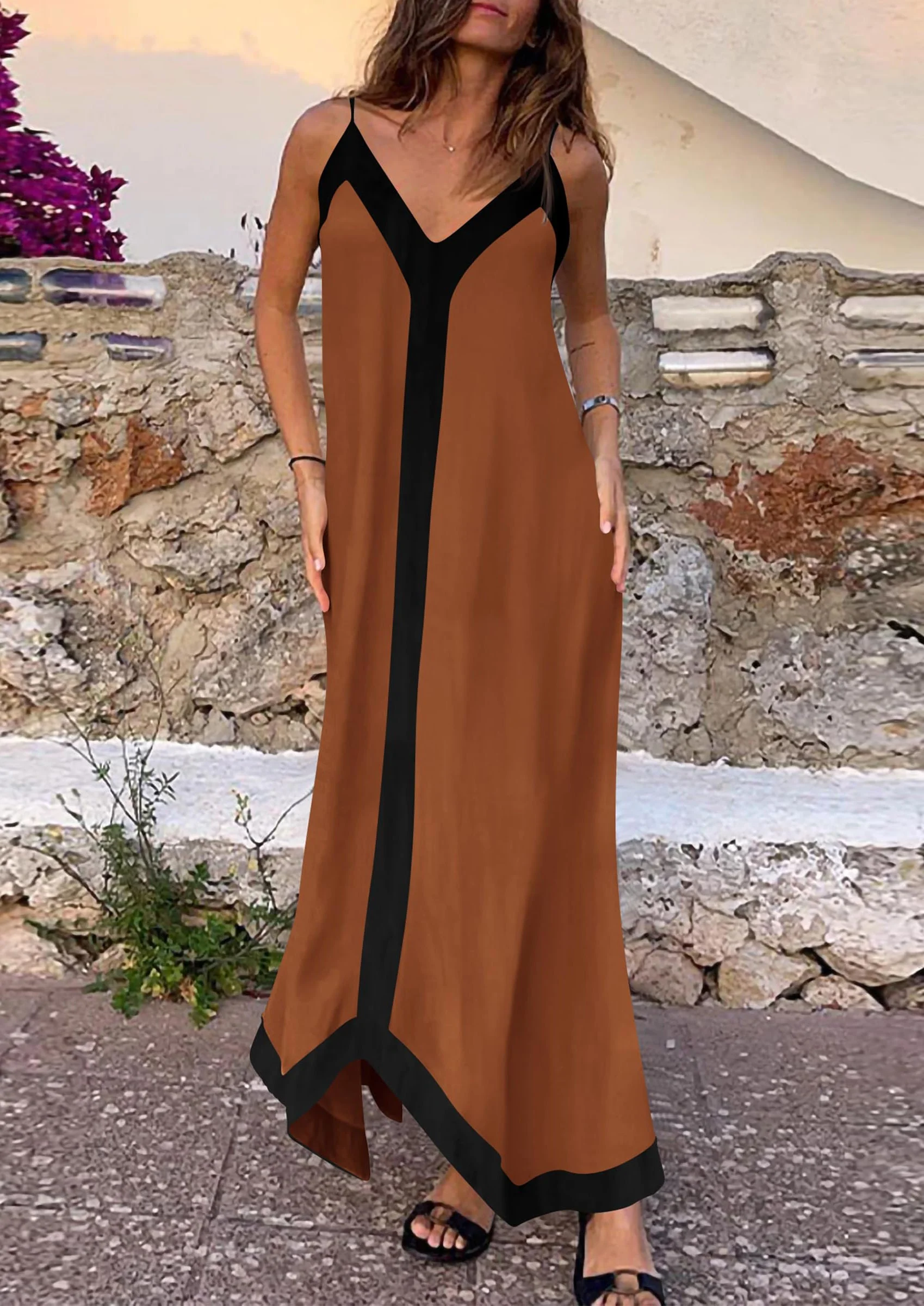 PRETTYGARDEN Women's Flowy Maxi Dress Summer Sleeveless V Neck Spaghetti Strap Elegant Wedding Party Dresses - Image 23