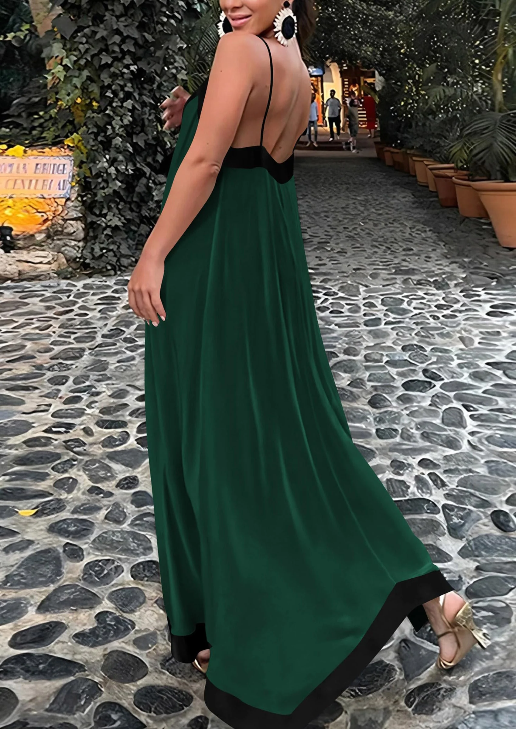 PRETTYGARDEN Women's Flowy Maxi Dress Summer Sleeveless V Neck Spaghetti Strap Elegant Wedding Party Dresses - Image 25