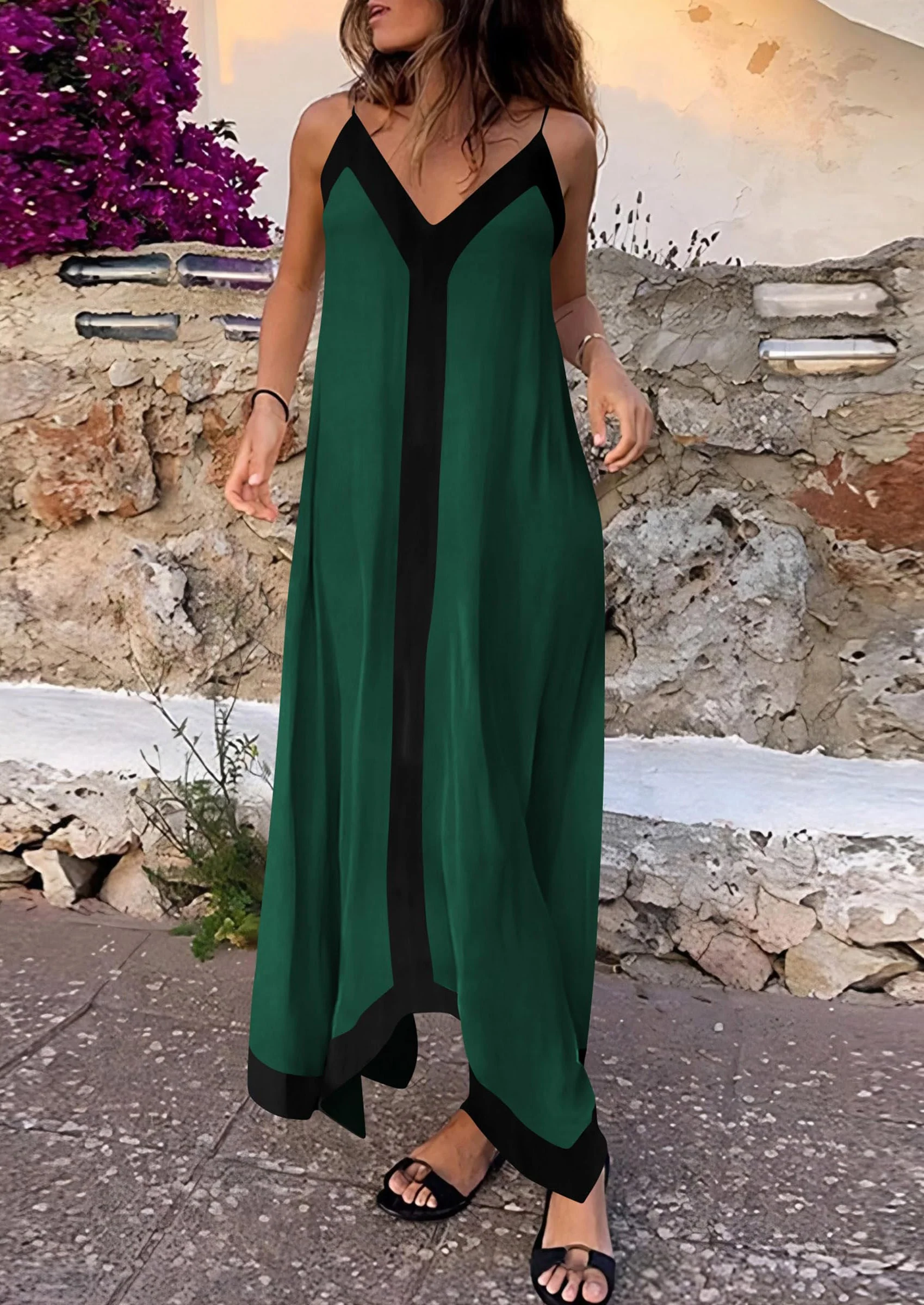 PRETTYGARDEN Women's Flowy Maxi Dress Summer Sleeveless V Neck Spaghetti Strap Elegant Wedding Party Dresses - Image 28