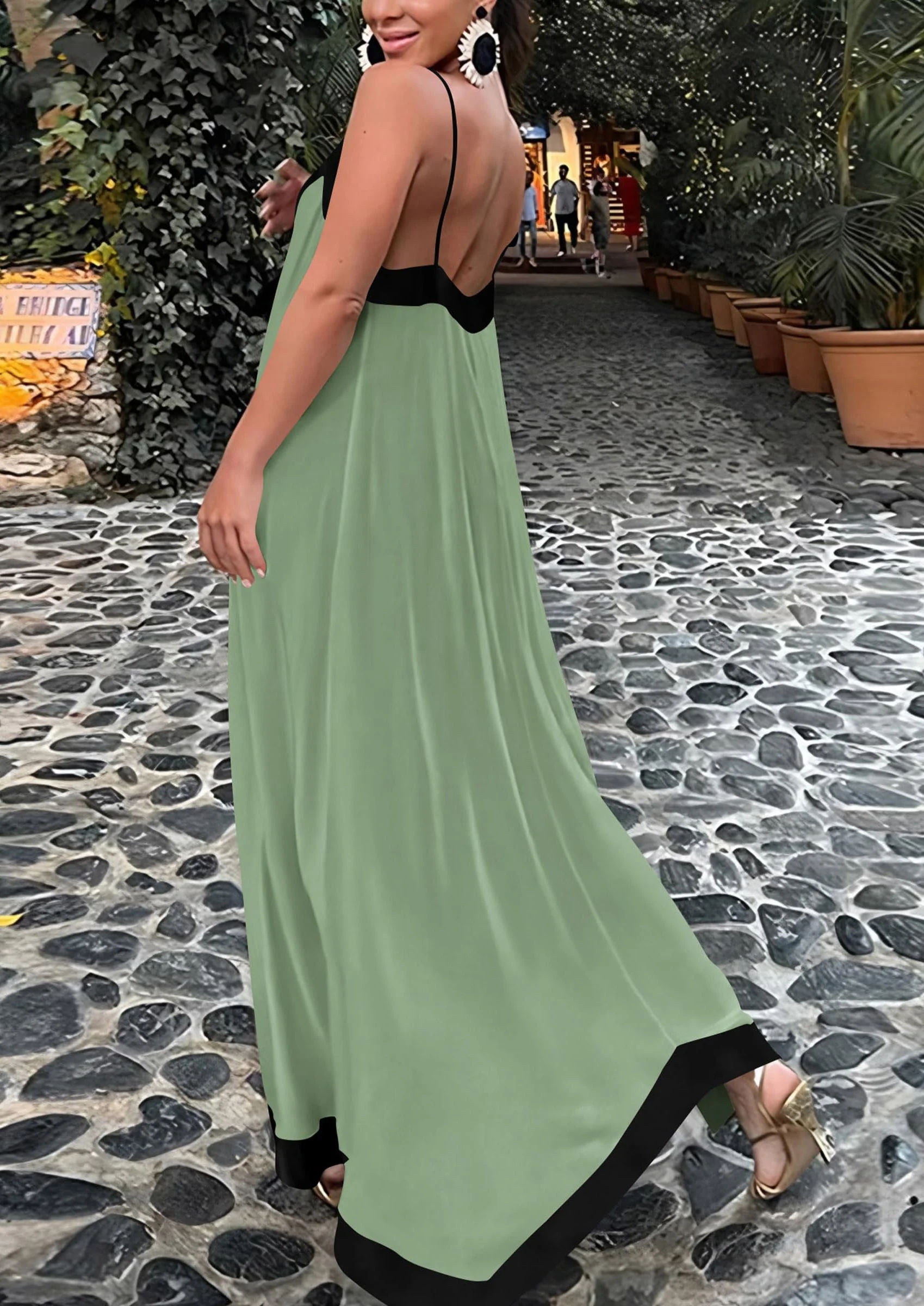 PRETTYGARDEN Women's Flowy Maxi Dress Summer Sleeveless V Neck Spaghetti Strap Elegant Wedding Party Dresses - Image 30