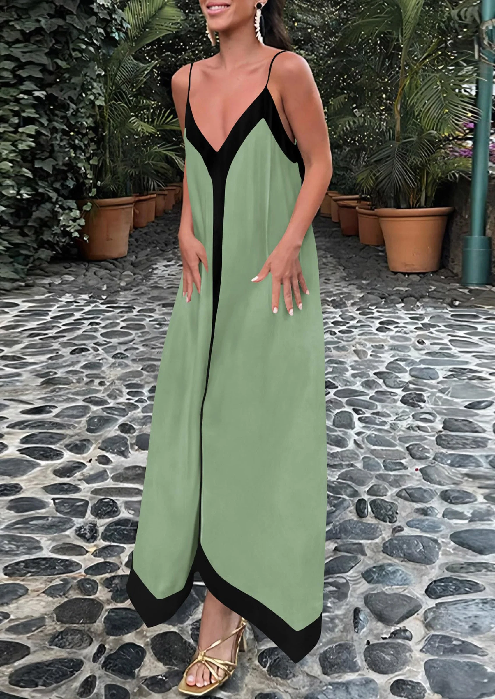 PRETTYGARDEN Women's Flowy Maxi Dress Summer Sleeveless V Neck Spaghetti Strap Elegant Wedding Party Dresses - Image 31