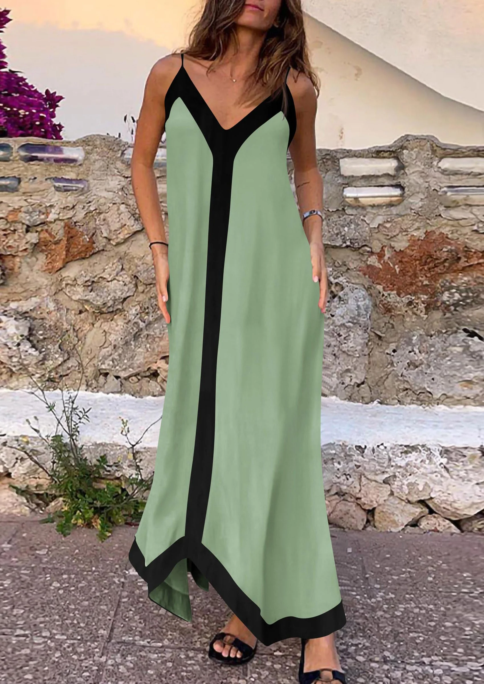 PRETTYGARDEN Women's Flowy Maxi Dress Summer Sleeveless V Neck Spaghetti Strap Elegant Wedding Party Dresses - Image 32