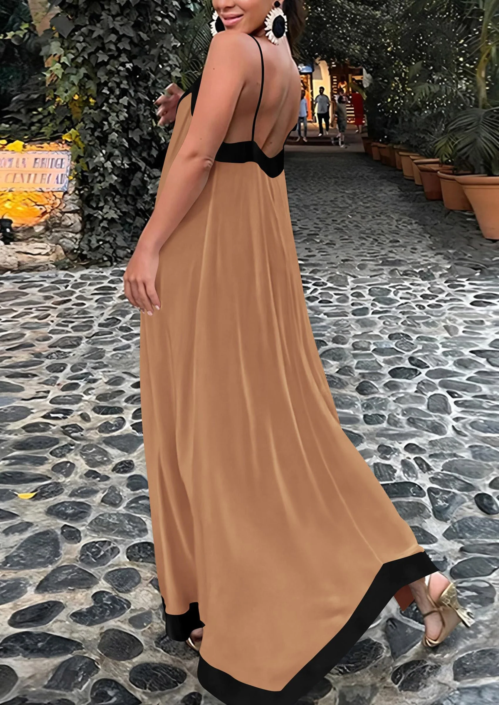 PRETTYGARDEN Women's Flowy Maxi Dress Summer Sleeveless V Neck Spaghetti Strap Elegant Wedding Party Dresses - Image 36