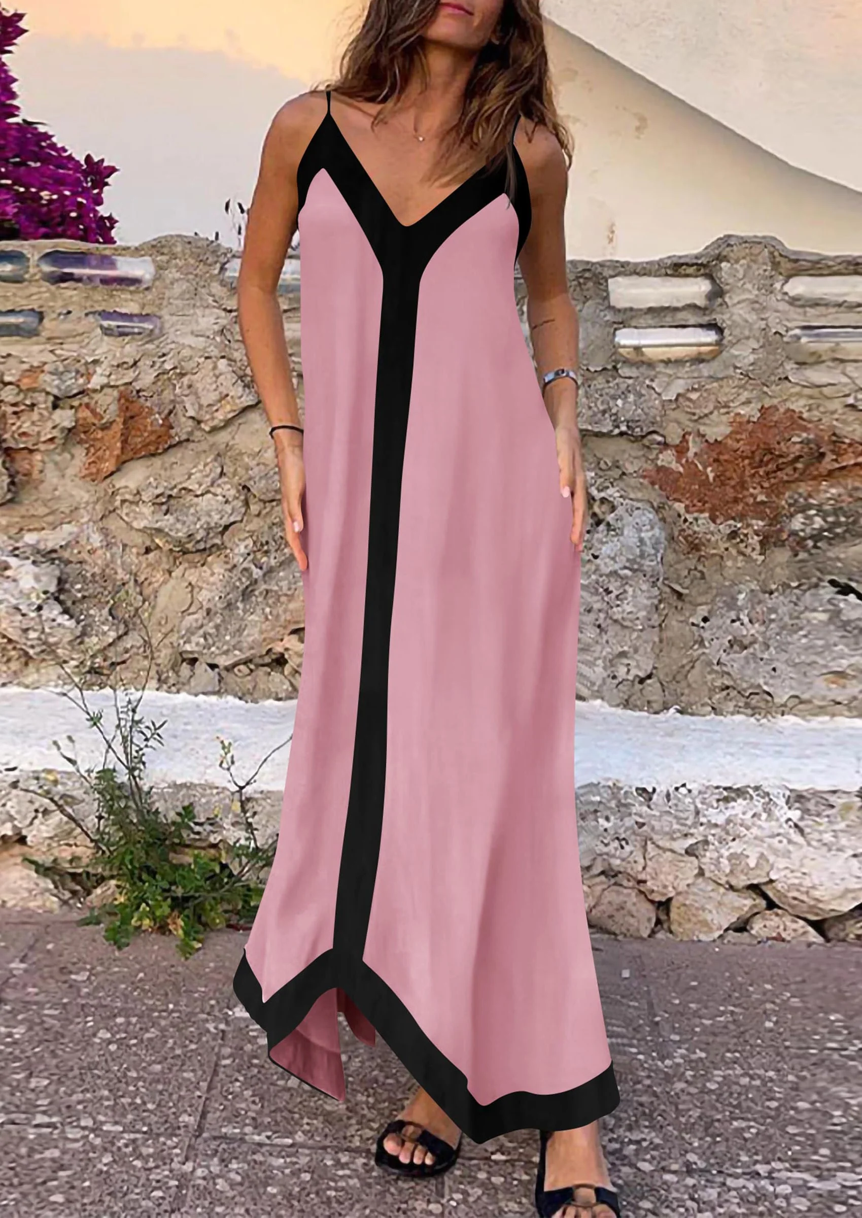 PRETTYGARDEN Women's Flowy Maxi Dress Summer Sleeveless V Neck Spaghetti Strap Elegant Wedding Party Dresses - Image 50