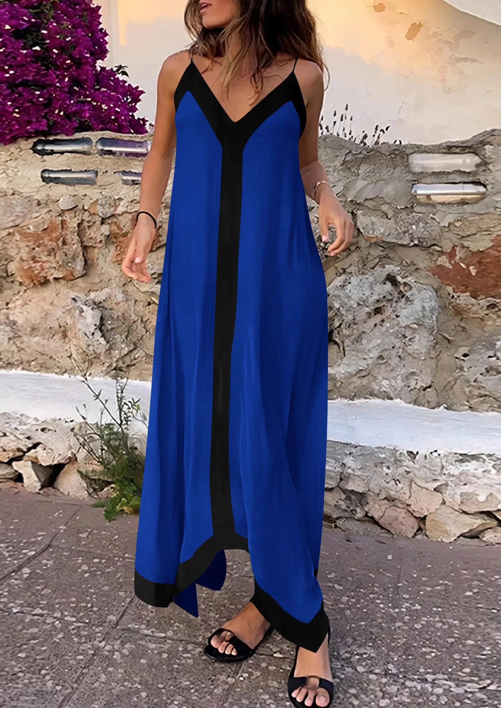 PRETTYGARDEN Women's Flowy Maxi Dress Summer Sleeveless V Neck Spaghetti Strap Elegant Wedding Party Dresses - Image 55