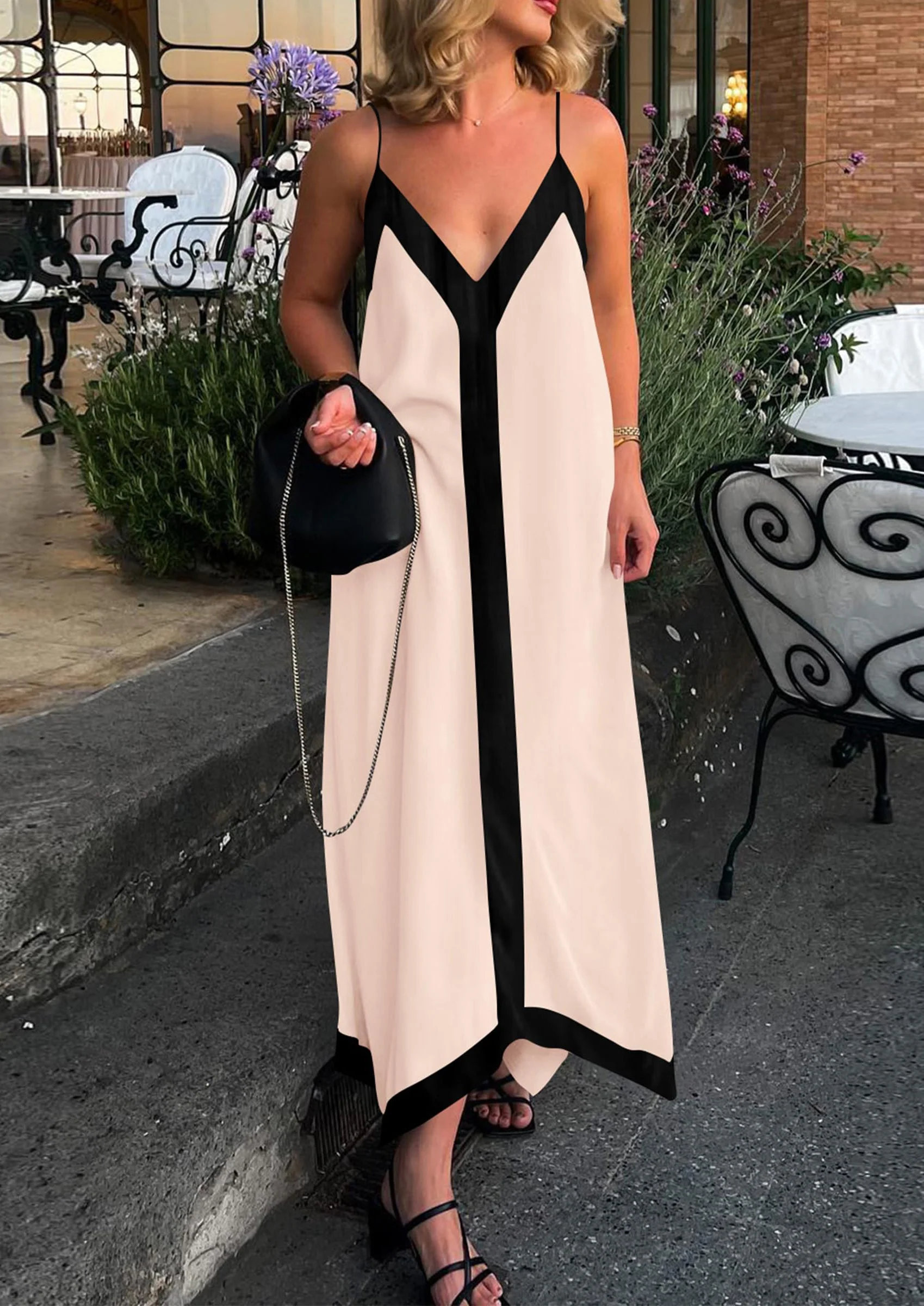 PRETTYGARDEN Women's Flowy Maxi Dress Summer Sleeveless V Neck Spaghetti Strap Elegant Wedding Party Dresses - Image 6