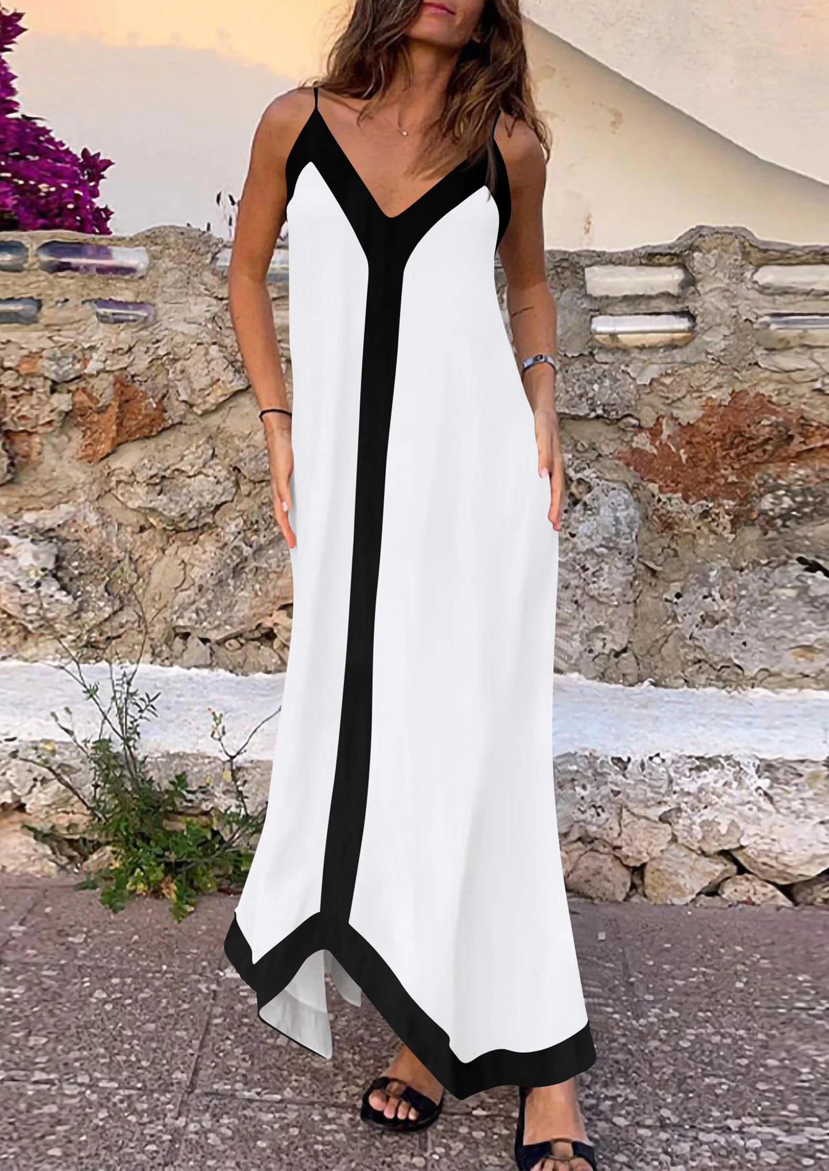 PRETTYGARDEN Women's Flowy Maxi Dress Summer Sleeveless V Neck Spaghetti Strap Elegant Wedding Party Dresses - Image 67