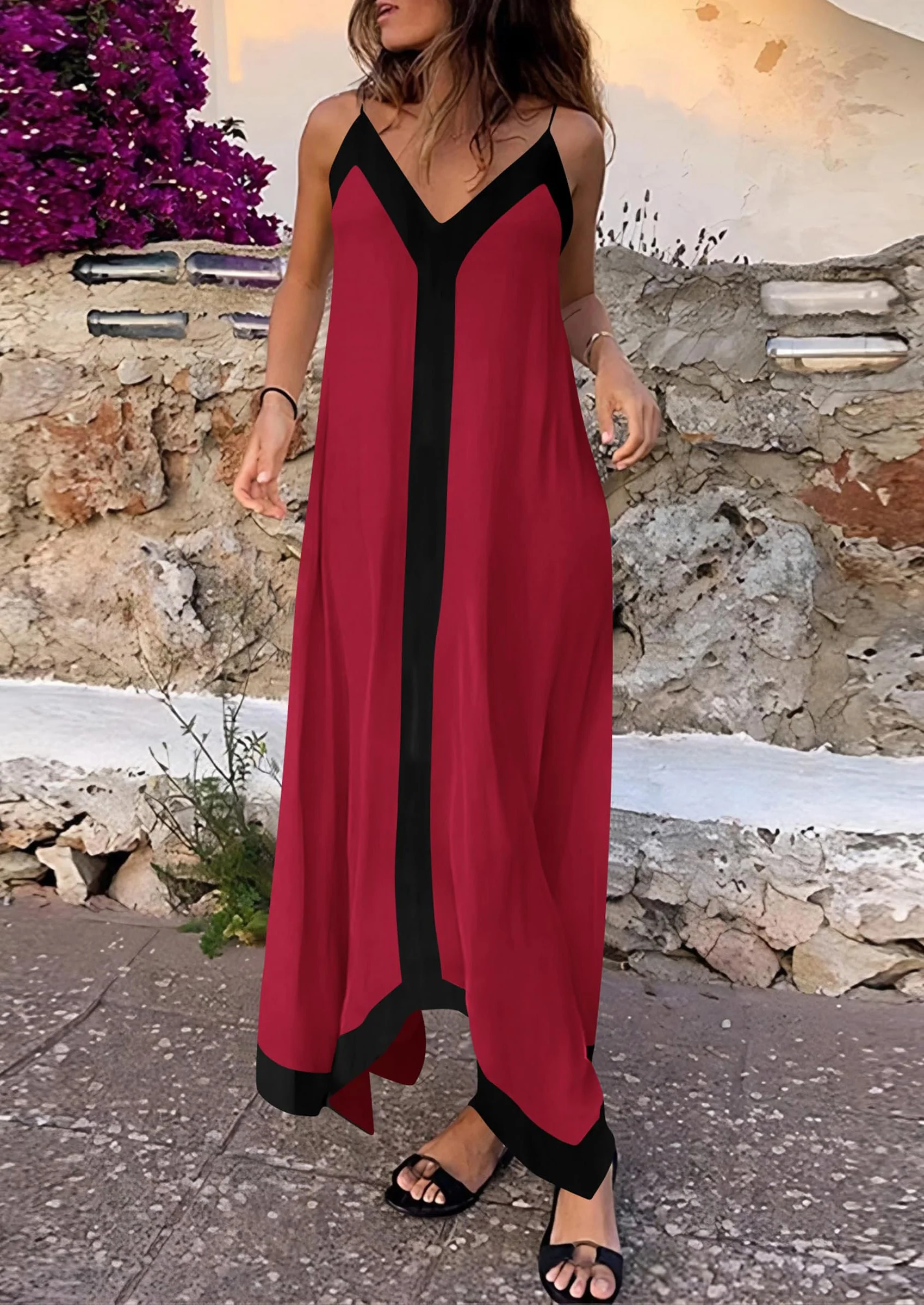 PRETTYGARDEN Women's Flowy Maxi Dress Summer Sleeveless V Neck Spaghetti Strap Elegant Wedding Party Dresses - Image 72