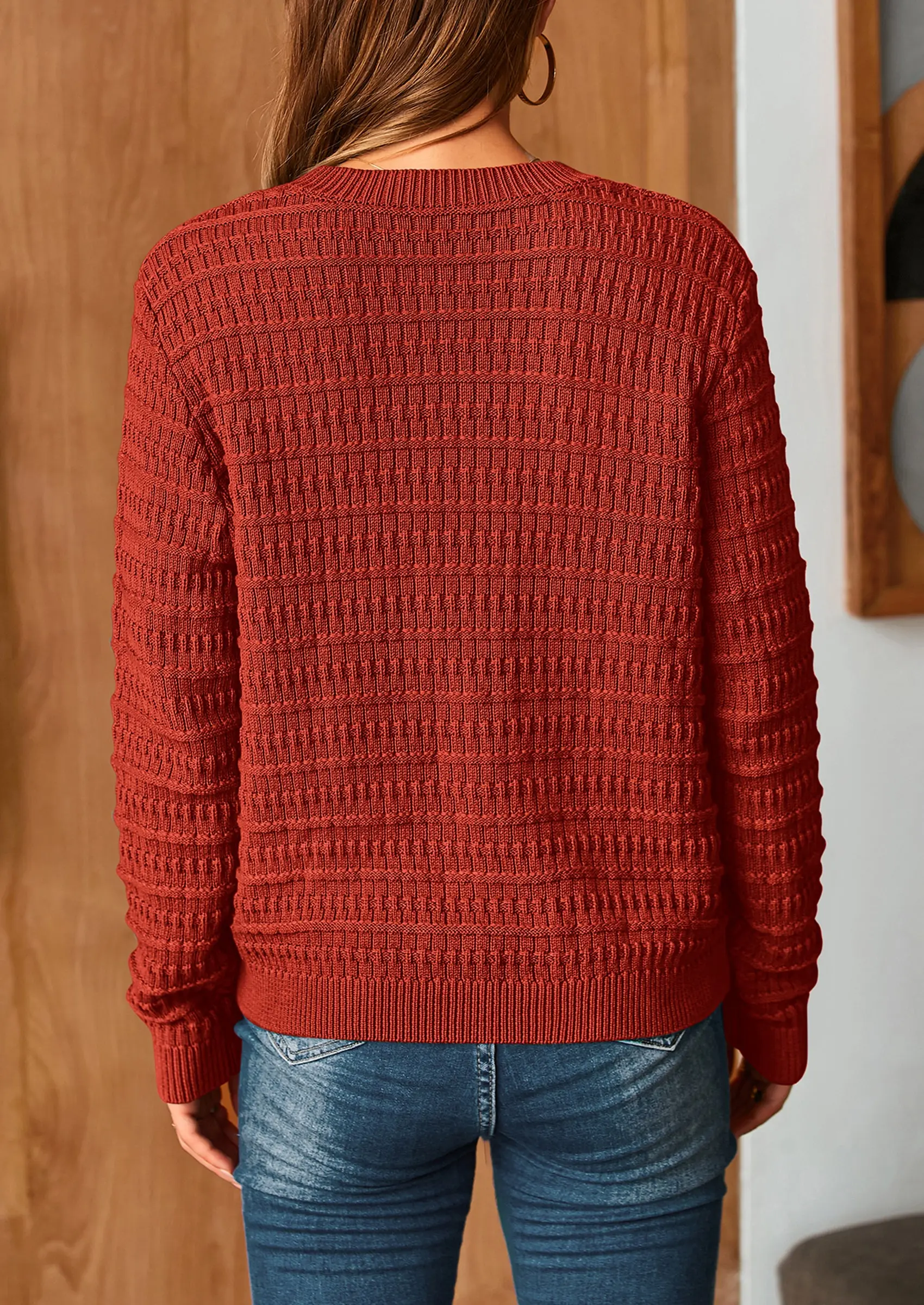 PRETTYGARDEN Women's Knit Cardigan Sweaters Casual Long Sleeve Open Front Button Down Trendy Jackets Outerwear - Image 10