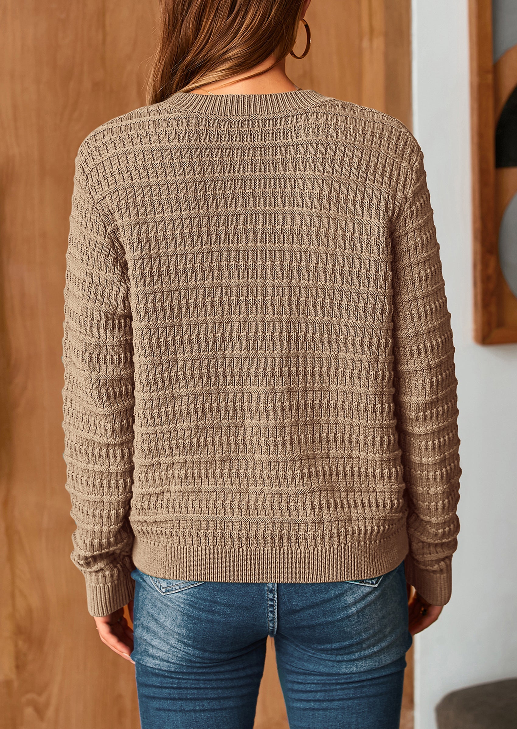 PRETTYGARDEN Women's Knit Cardigan Sweaters Casual Long Sleeve Open Front Button Down Trendy Jackets Outerwear - Image 110