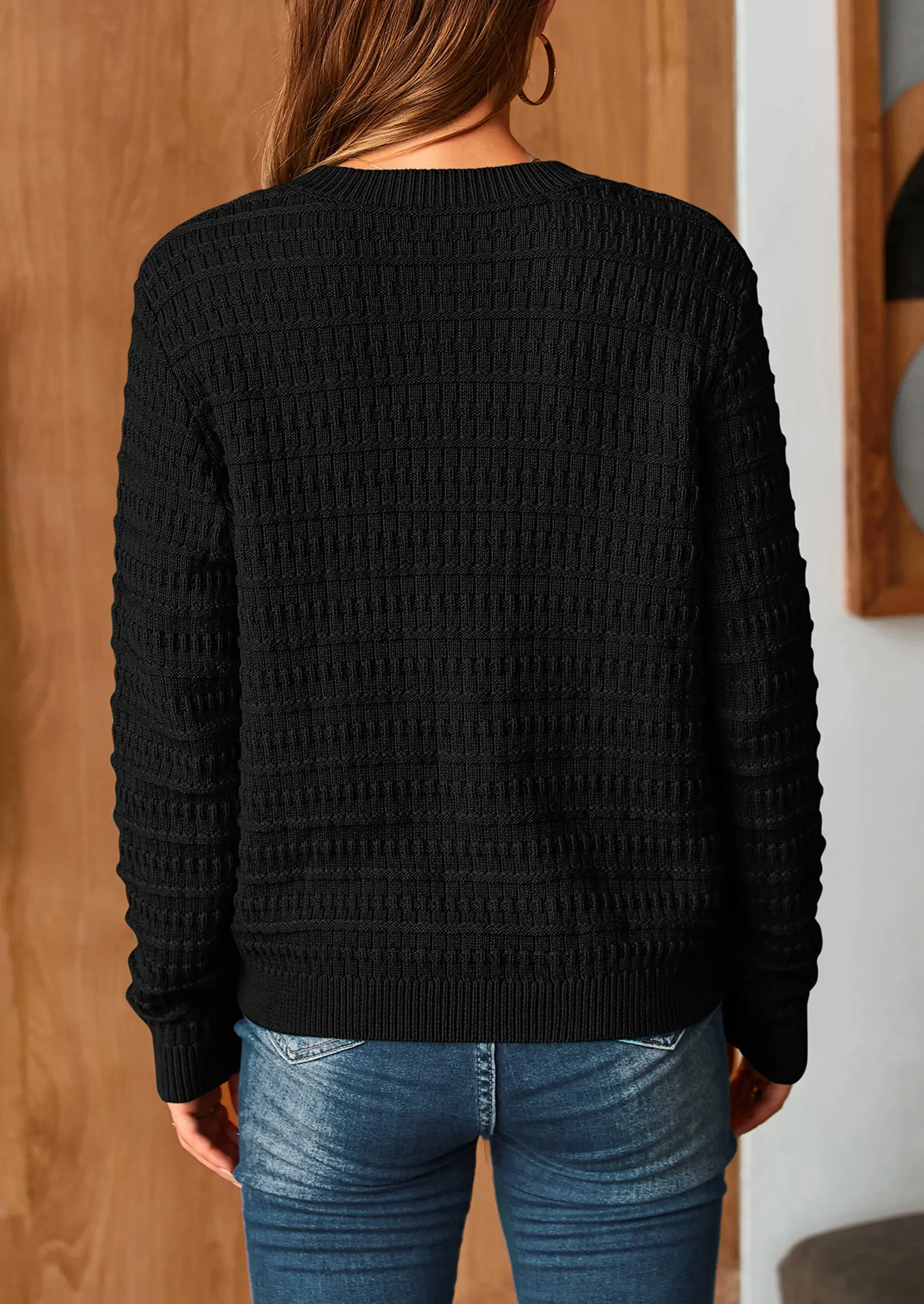 PRETTYGARDEN Women's Knit Cardigan Sweaters Casual Long Sleeve Open Front Button Down Trendy Jackets Outerwear - Image 21