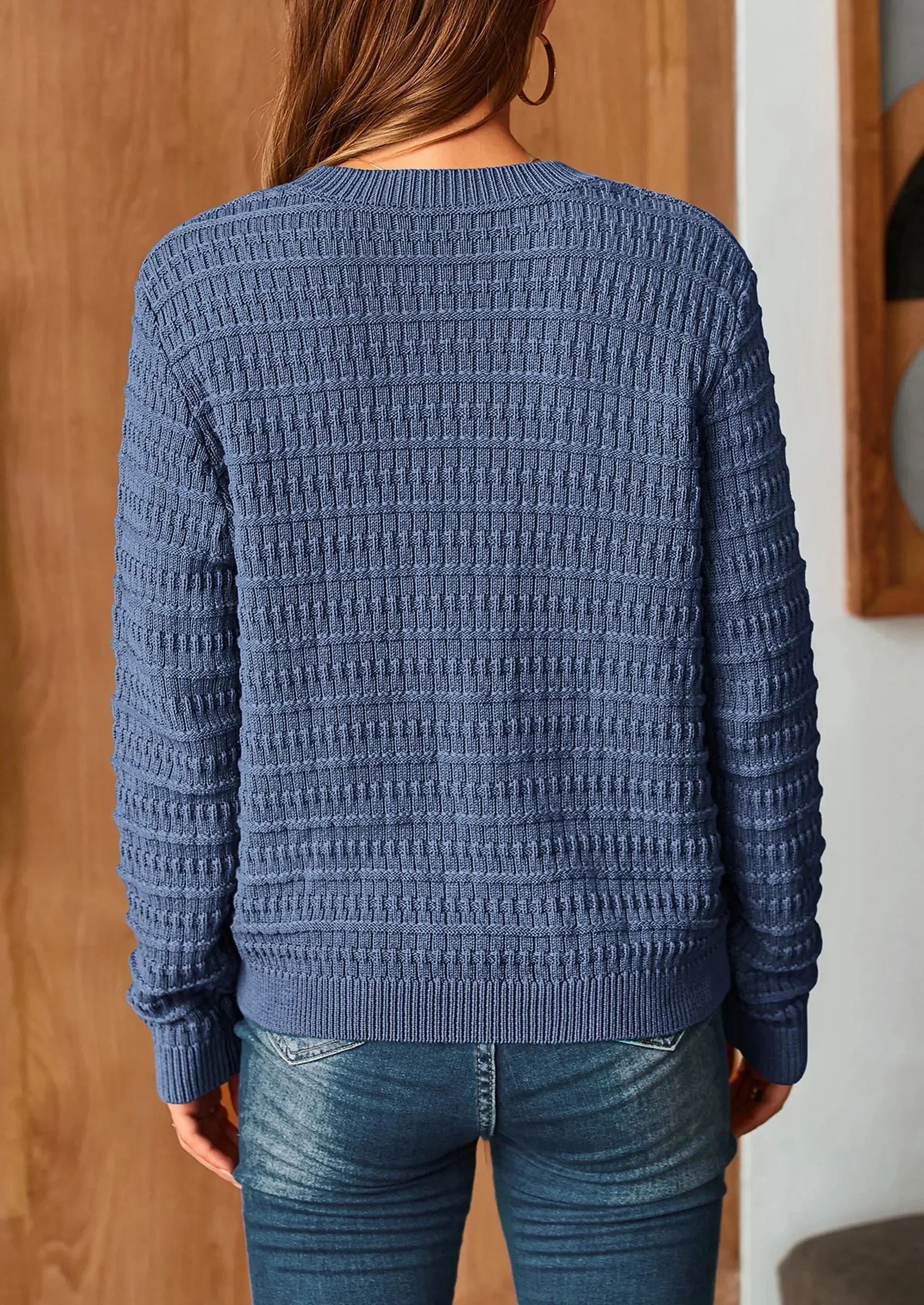 PRETTYGARDEN Women's Knit Cardigan Sweaters Casual Long Sleeve Open Front Button Down Trendy Jackets Outerwear - Image 32