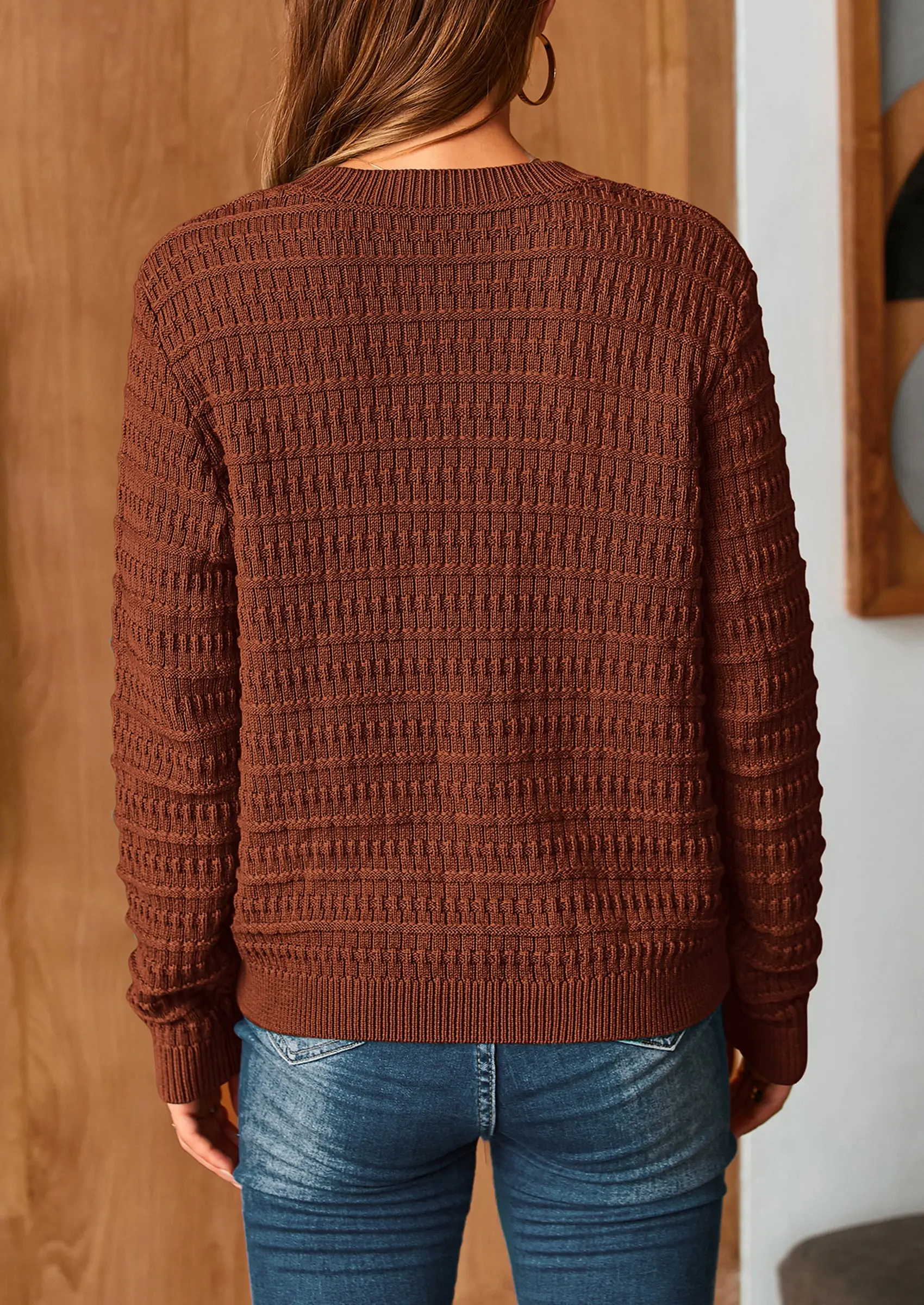 PRETTYGARDEN Women's Knit Cardigan Sweaters Casual Long Sleeve Open Front Button Down Trendy Jackets Outerwear - Image 38