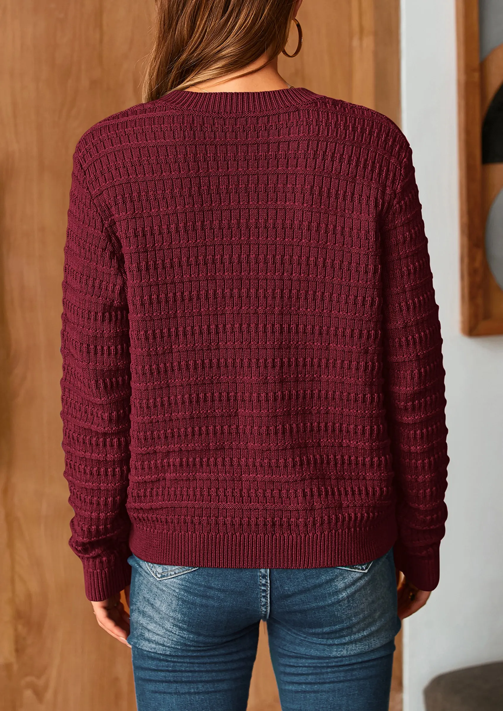 PRETTYGARDEN Women's Knit Cardigan Sweaters Casual Long Sleeve Open Front Button Down Trendy Jackets Outerwear - Image 44