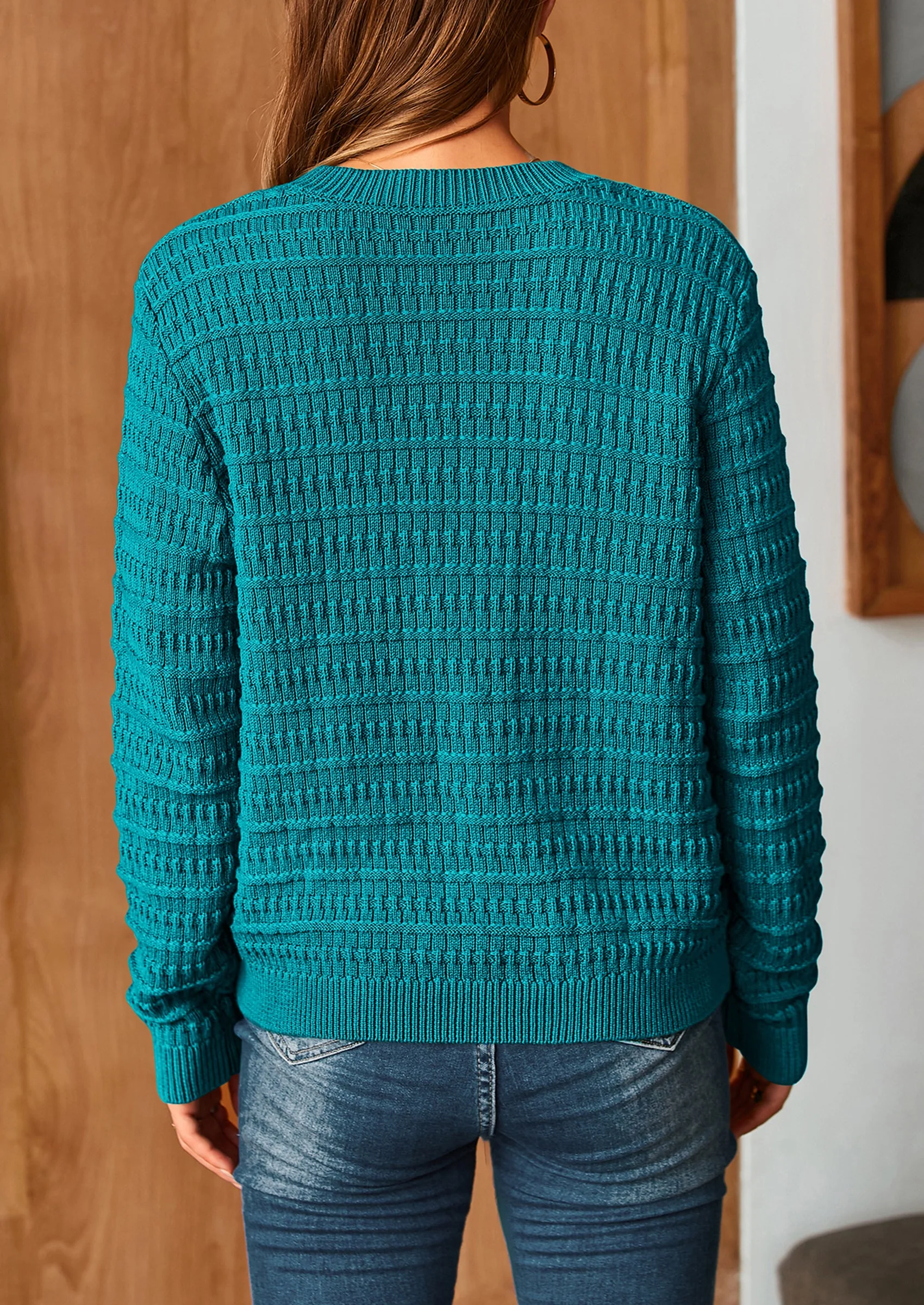 PRETTYGARDEN Women's Knit Cardigan Sweaters Casual Long Sleeve Open Front Button Down Trendy Jackets Outerwear - Image 68