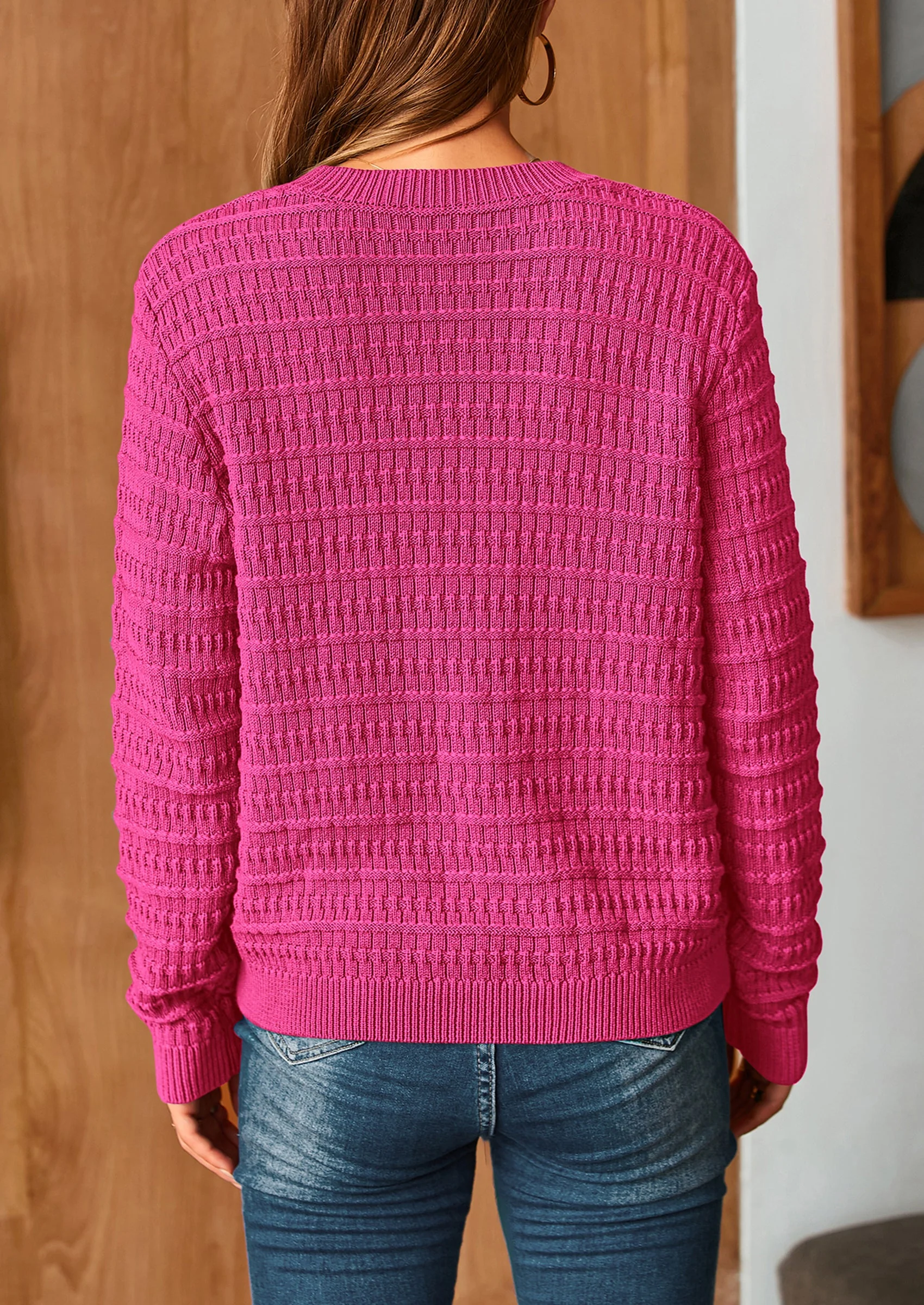 PRETTYGARDEN Women's Knit Cardigan Sweaters Casual Long Sleeve Open Front Button Down Trendy Jackets Outerwear - Image 74