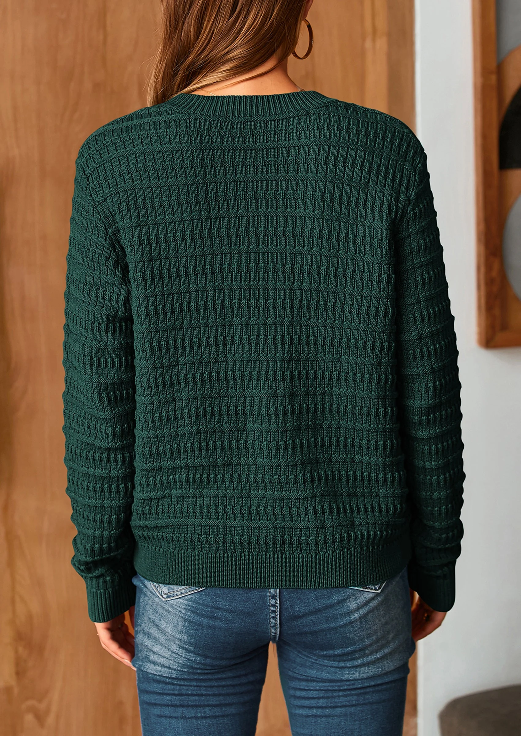 PRETTYGARDEN Women's Knit Cardigan Sweaters Casual Long Sleeve Open Front Button Down Trendy Jackets Outerwear - Image 80