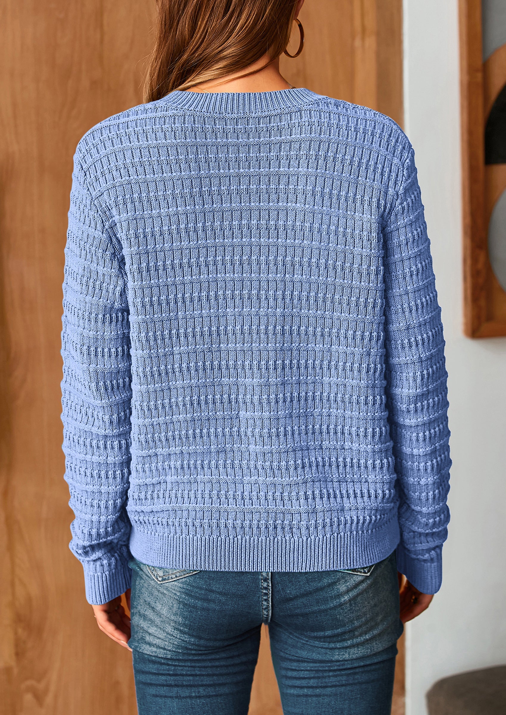 PRETTYGARDEN Women's Knit Cardigan Sweaters Casual Long Sleeve Open Front Button Down Trendy Jackets Outerwear - Image 92