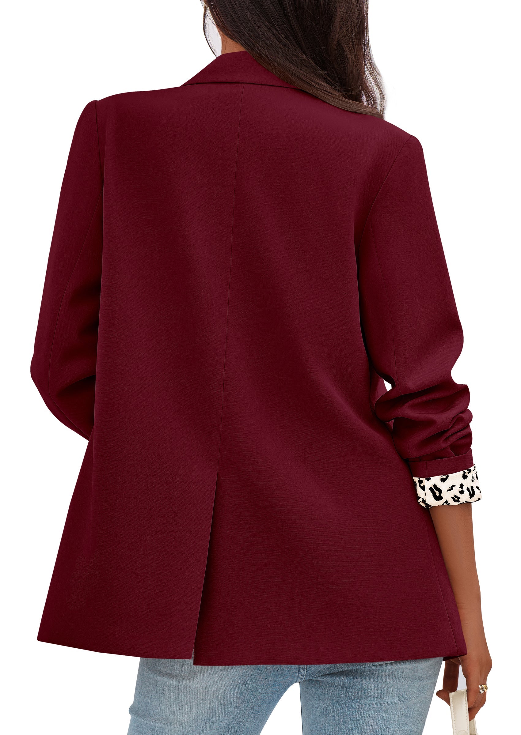 PRETTYGARDEN Blazers for Women Fall Work Office Suit Jackets Dressy Open Front Leopard Blazer Business Casual Outfits - Image 12