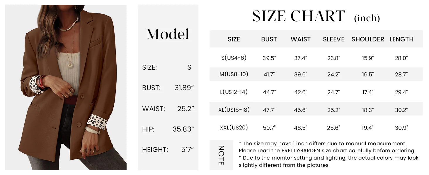 PRETTYGARDEN Blazers for Women Fall Work Office Suit Jackets Dressy Open Front Leopard Blazer Business Casual Outfits - Image 6