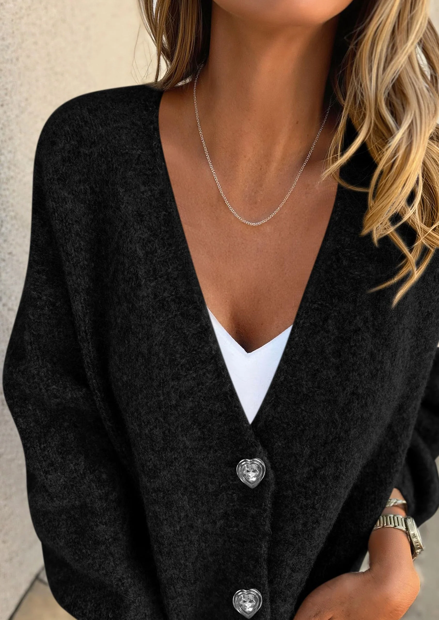 PRETTYGARDEN Cardigan Sweaters for Women Trendy Fall Long Sleeve Button Down Oversized Chunky Knit Sweater Outerwear - Image 25