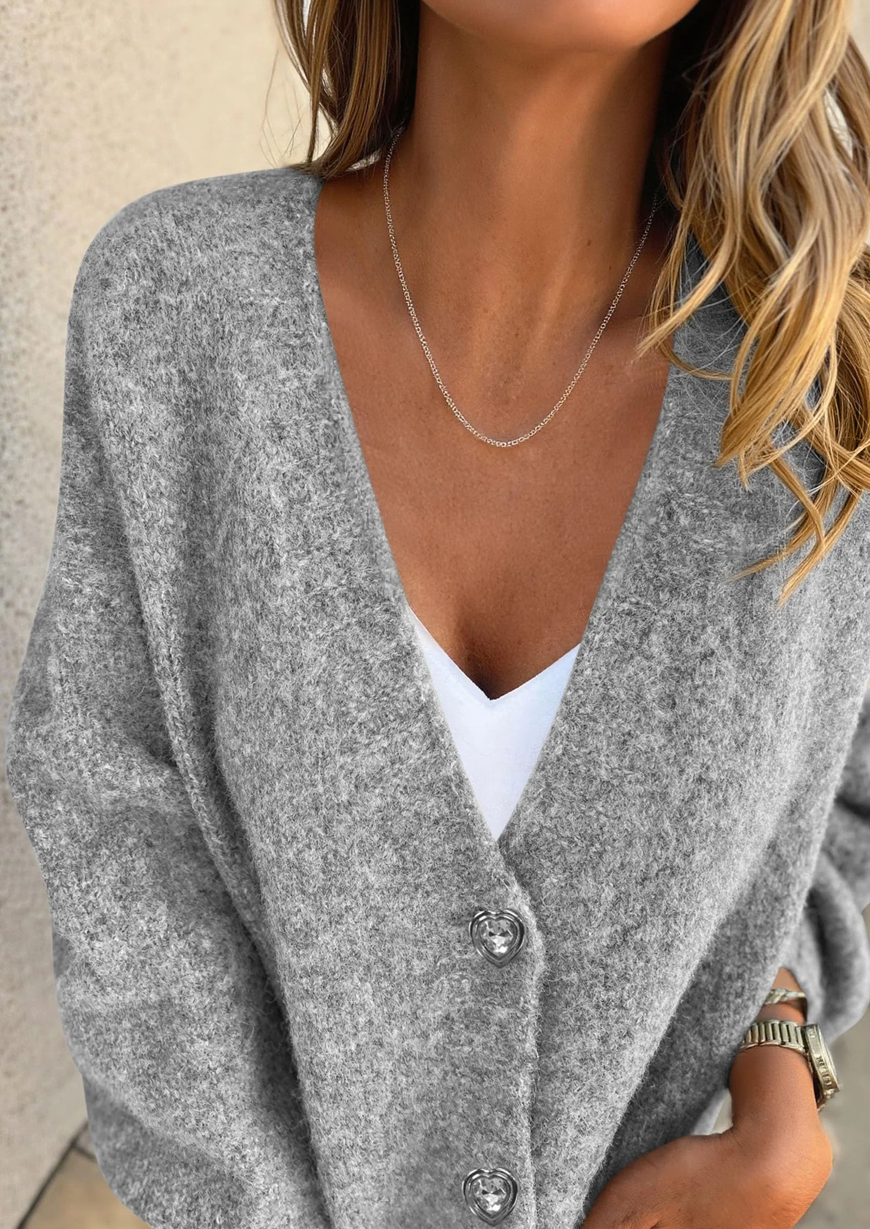 PRETTYGARDEN Cardigan Sweaters for Women Trendy Fall Long Sleeve Button Down Oversized Chunky Knit Sweater Outerwear - Image 37